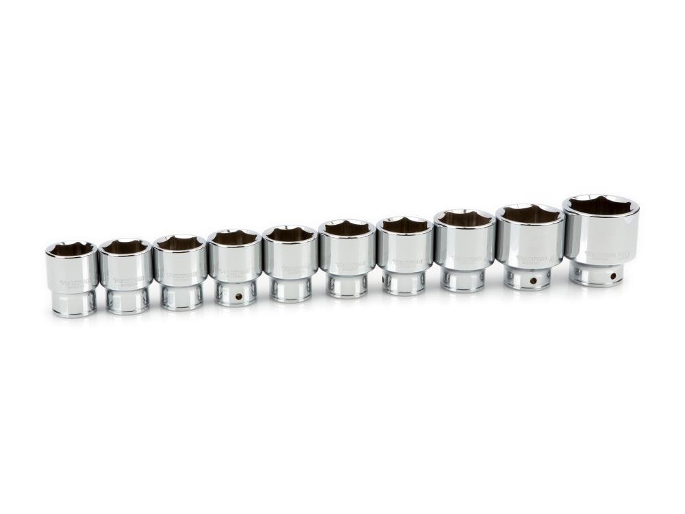 TEKTON SHD93032 10-Piece Metric 3/4-in Drive 6-point Set Shallow Socket Set