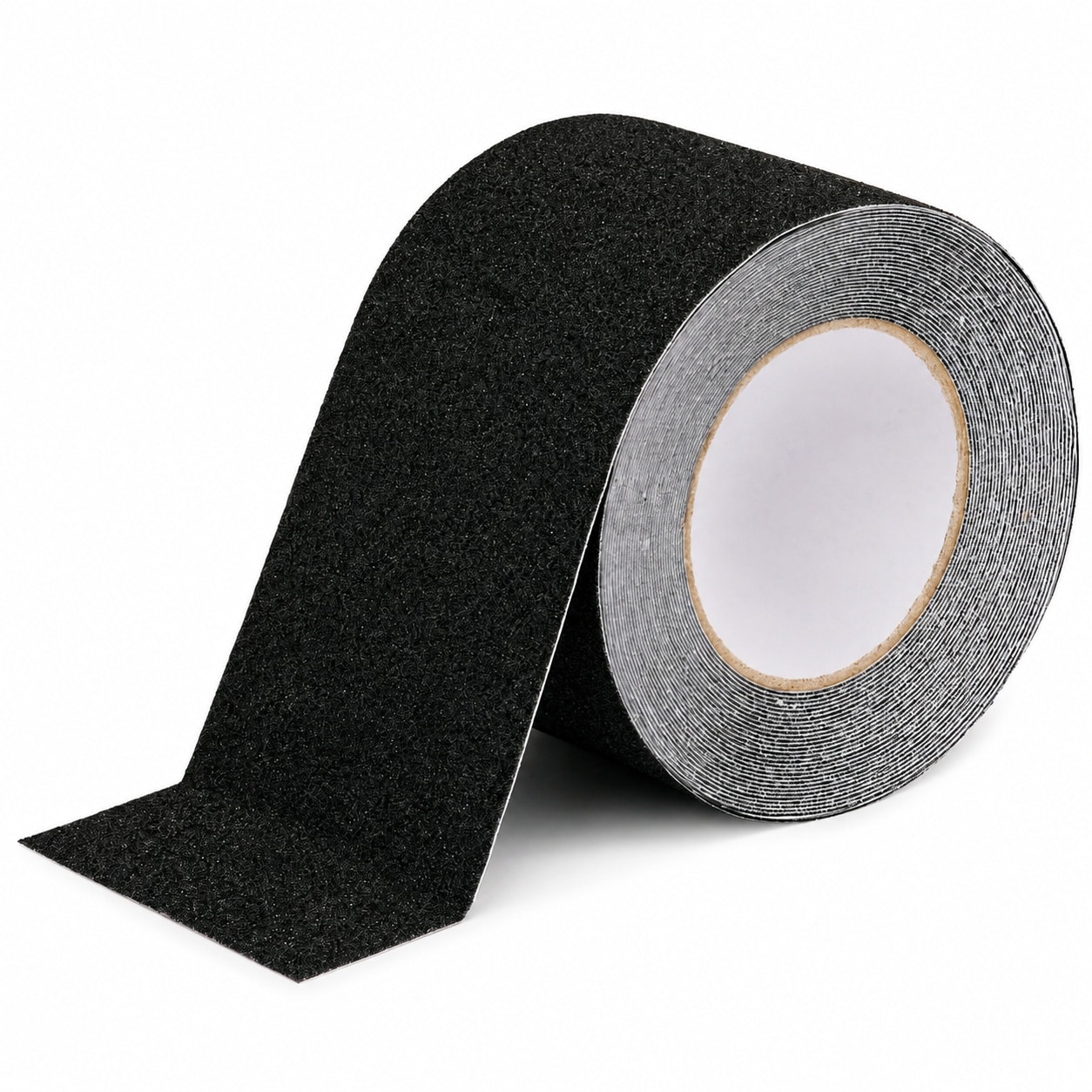 Etokfoks  Anti Slip Grip Tape 4 in x 35 ft Black PVC Base 80 Grit Aluminum Oxide Waterproof