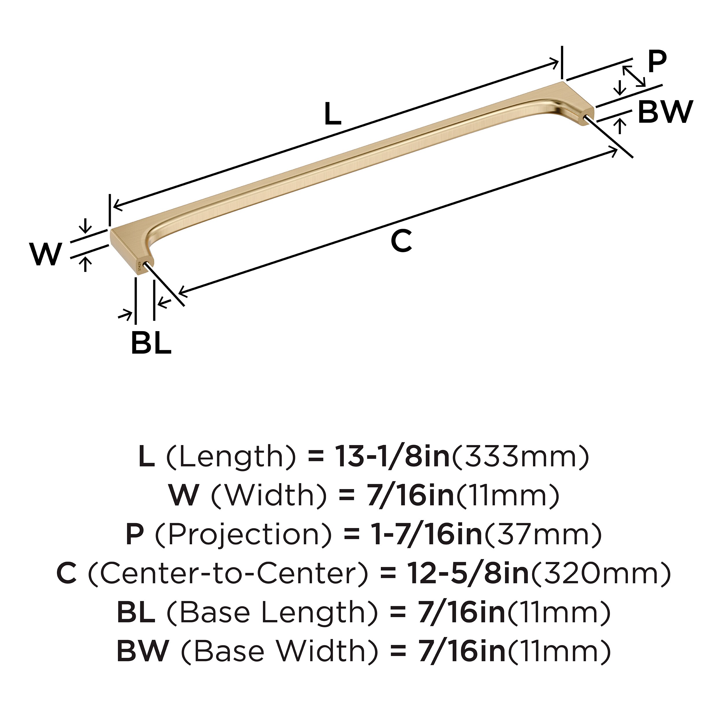 Amerock BP37429BBZ Cabinet-Pulls - View #4
