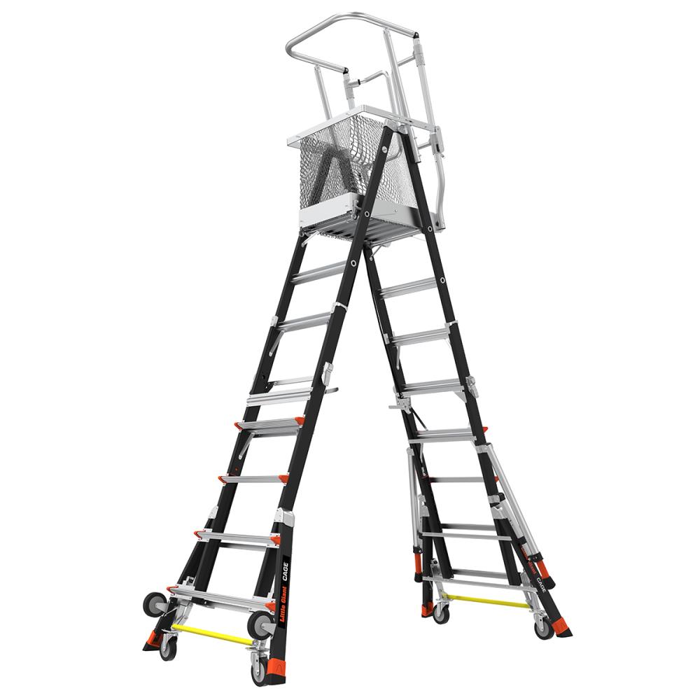 Little Giant Ladders Adjustable Safety Cage M5 Fiberglass 9-ft Type 1AA ...