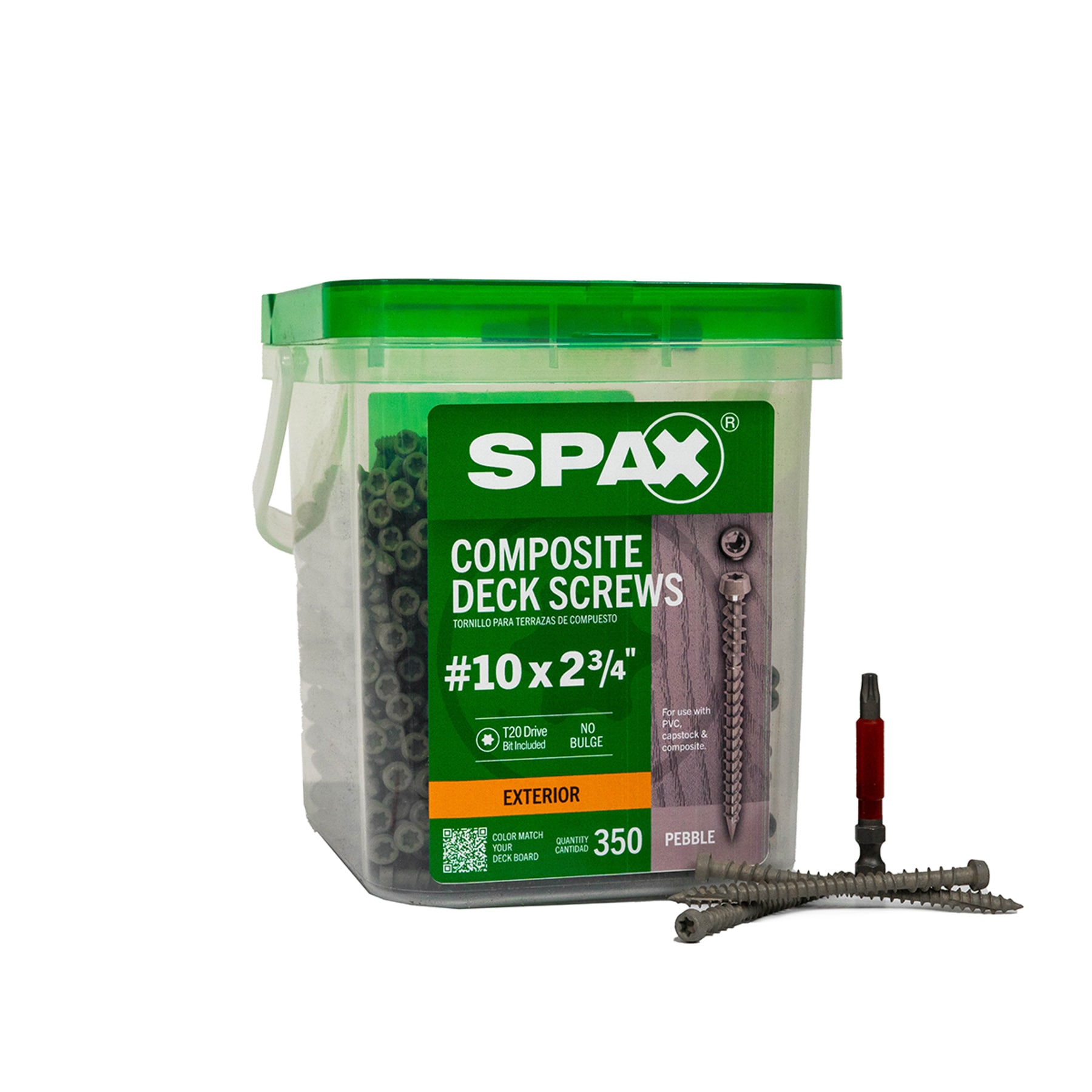 SPAX 41215405006943 #10 x 2-3/4-in Composite Deck Screws ( 350 -Per Box )