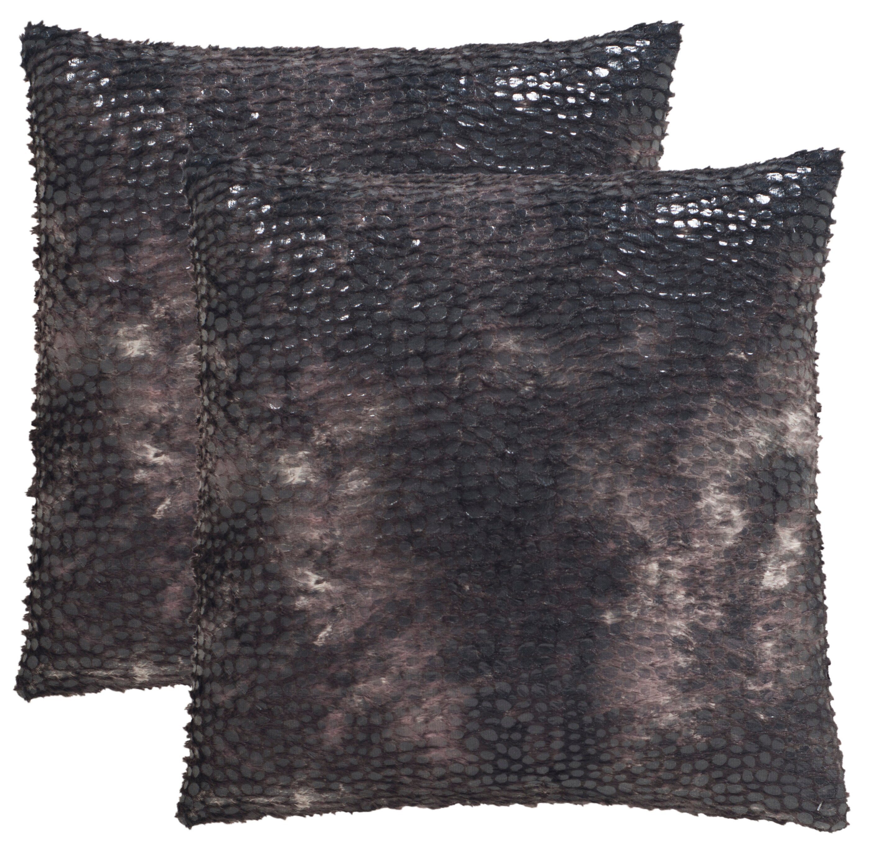 Safavieh DEC754A-2020-SET2 Mimi 2-Piece 20-in x 20-in Seductive Rose Indoor Decorative Pillow