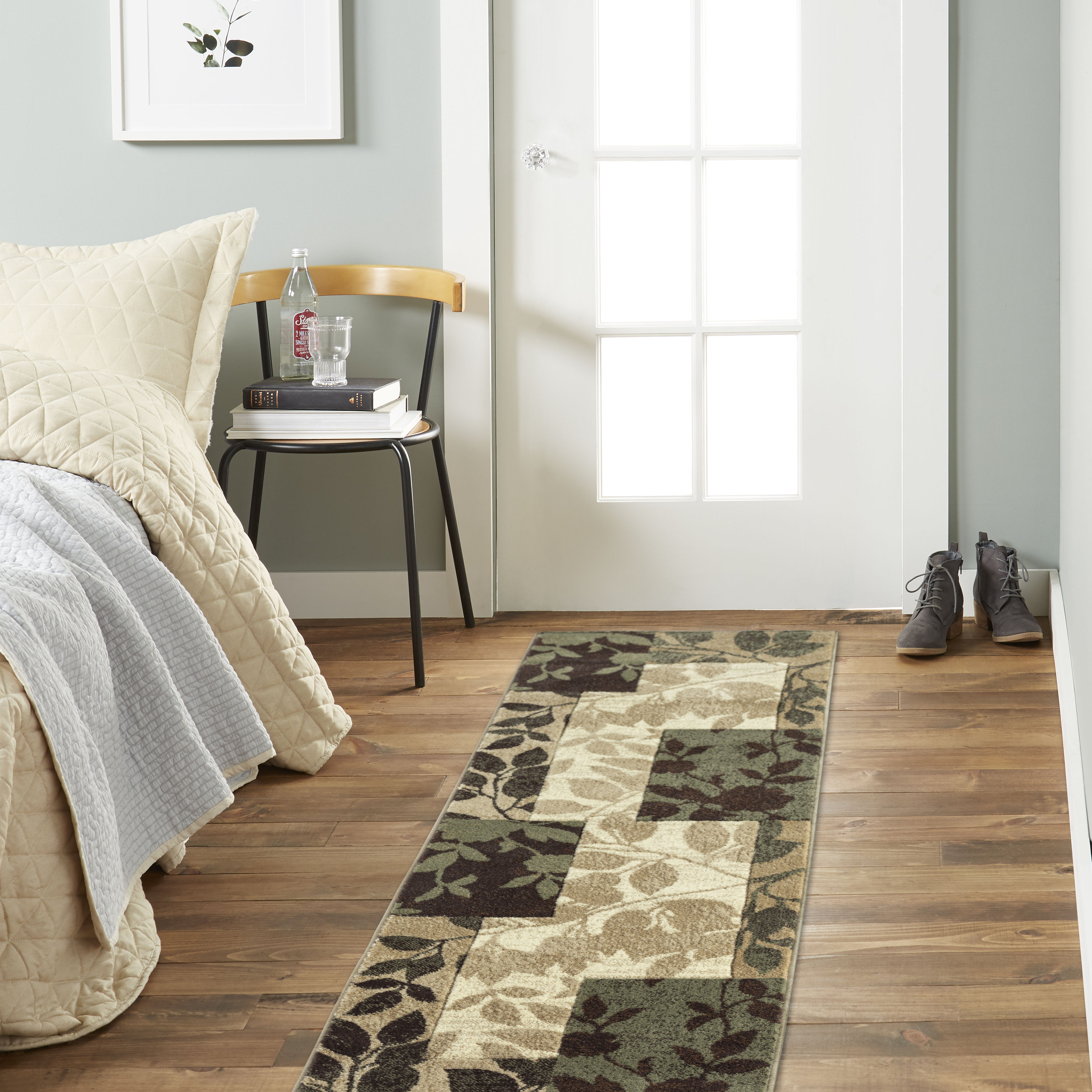 Home Dynamix 4N-5382-548 2 x 7 (ft) Loomed Polypropylene Brown Rectangular Indoor Abstract Runner rug