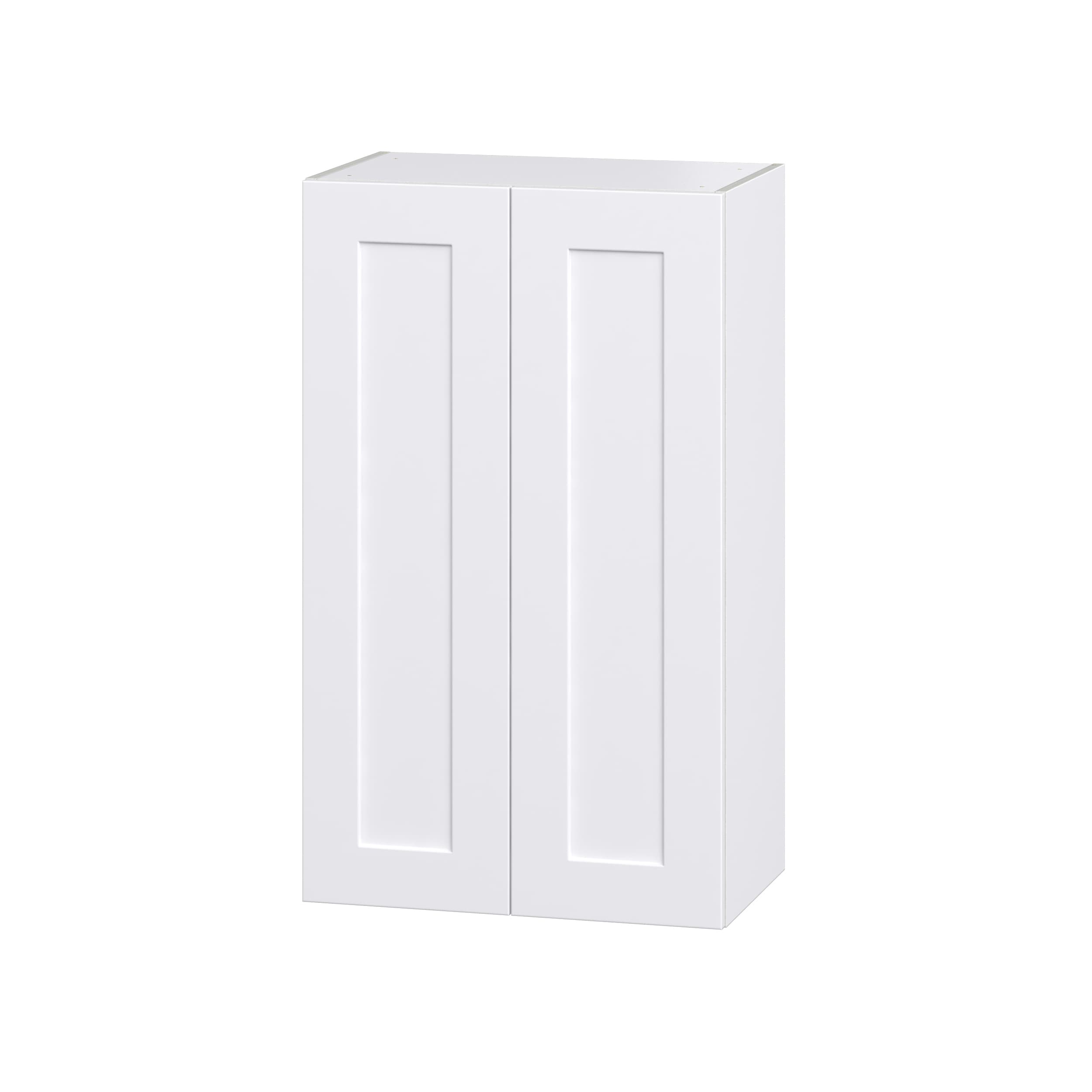 Hugo&Borg Jolie 24-in W x 40-in H x 14-in D Warm White 2-Drawers Wall Fully Assembled Cabinet (Recessed Panel Shaker Style)