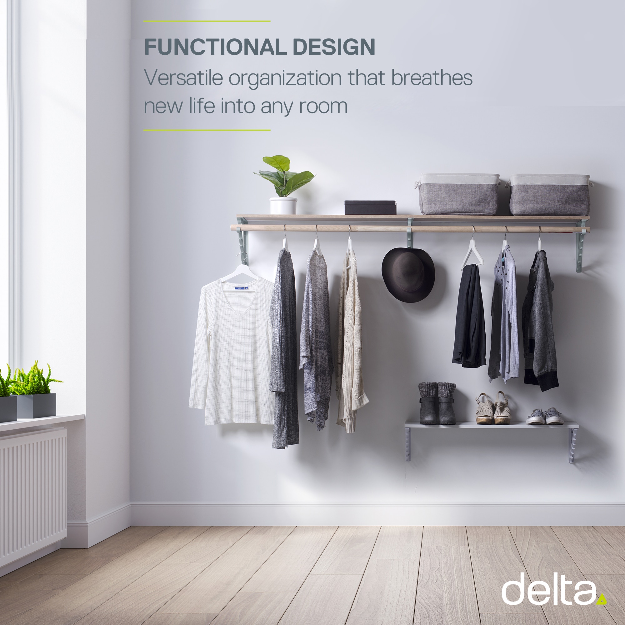 Delta Cycle & Home CB2000-3 Wood-Closet-Hardware - View #2