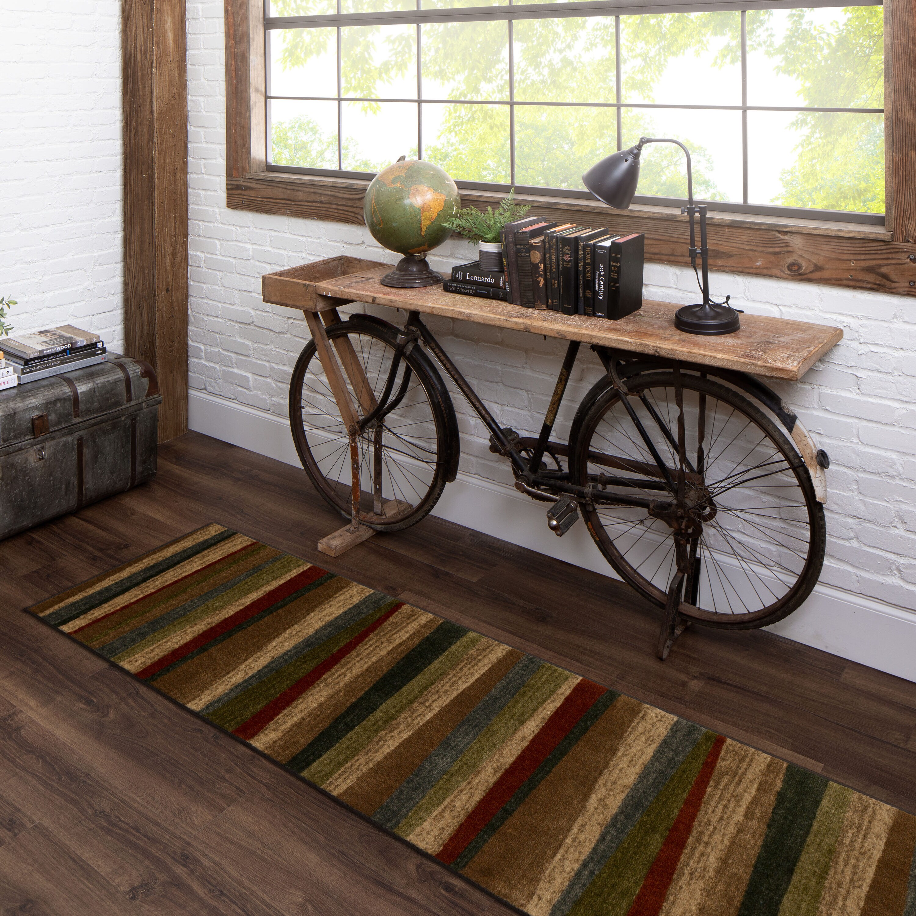 Mohawk Home 10482 453 020072 New Wave 2 x 6 Sierra Indoor Stripe Runner Rug