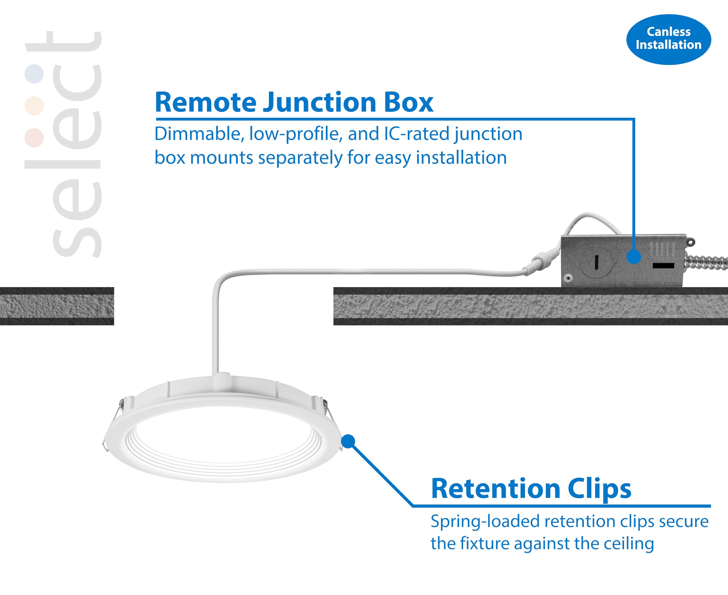 Nicor Lighting REL61120SRRWH Led-Retrofit-Downlight - View #4