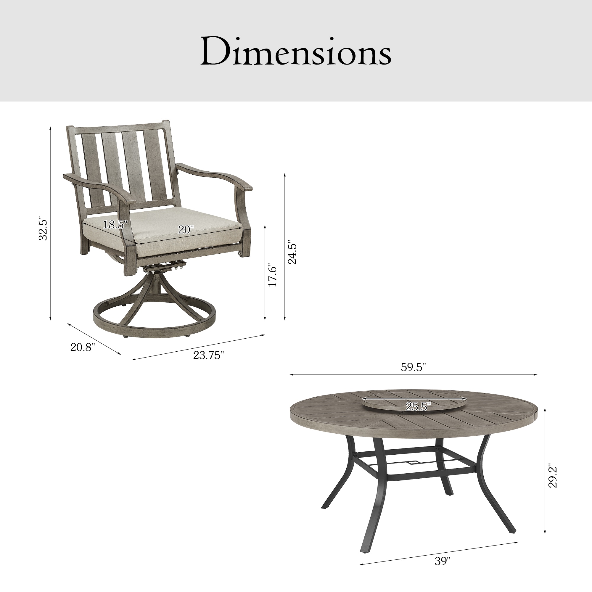 PEAK HOME FURNISHINGS 970446-433X4-LS Patio-Dining-Sets - View #4