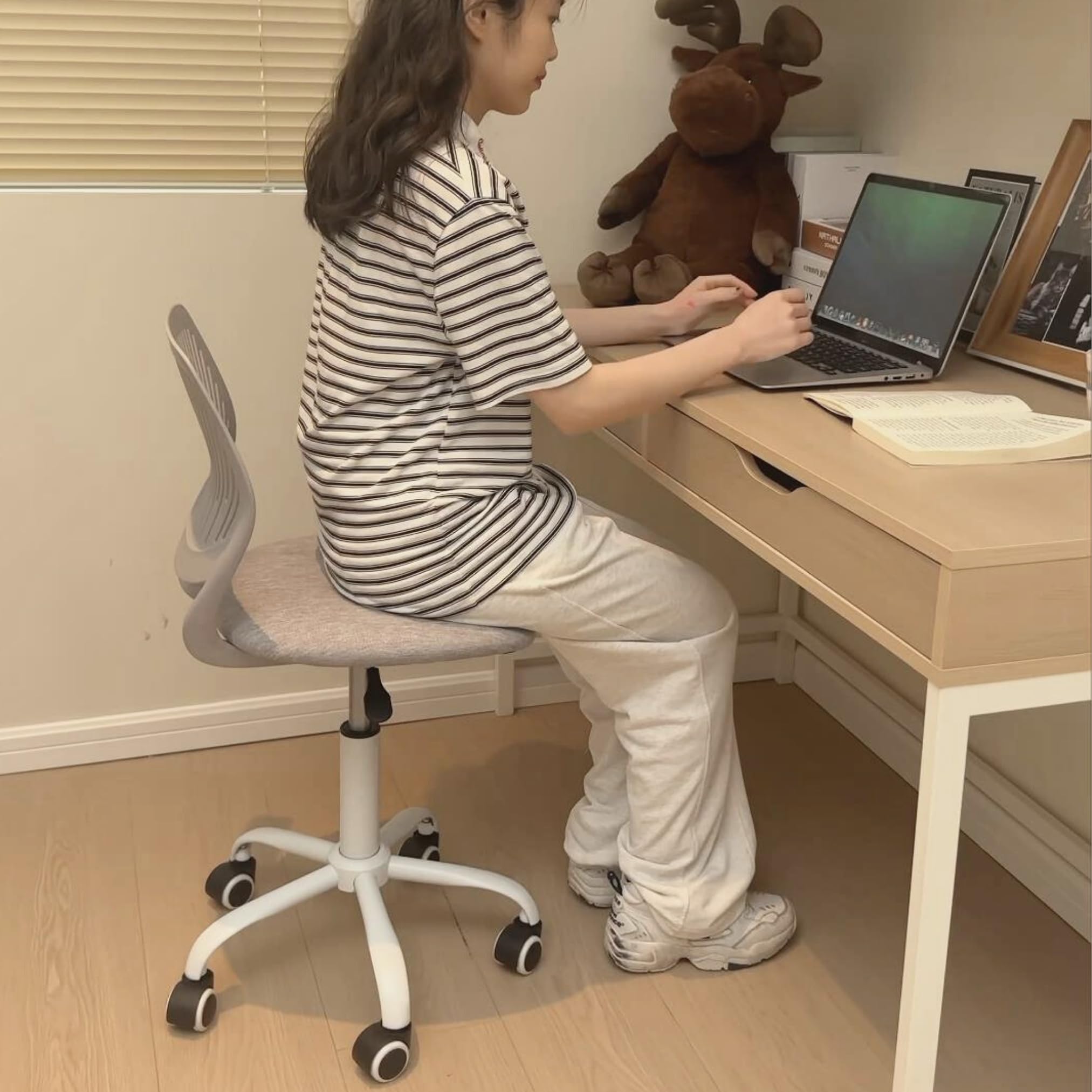 Homy Casa CARNATION GREY VNEW Office-Chairs - View #8