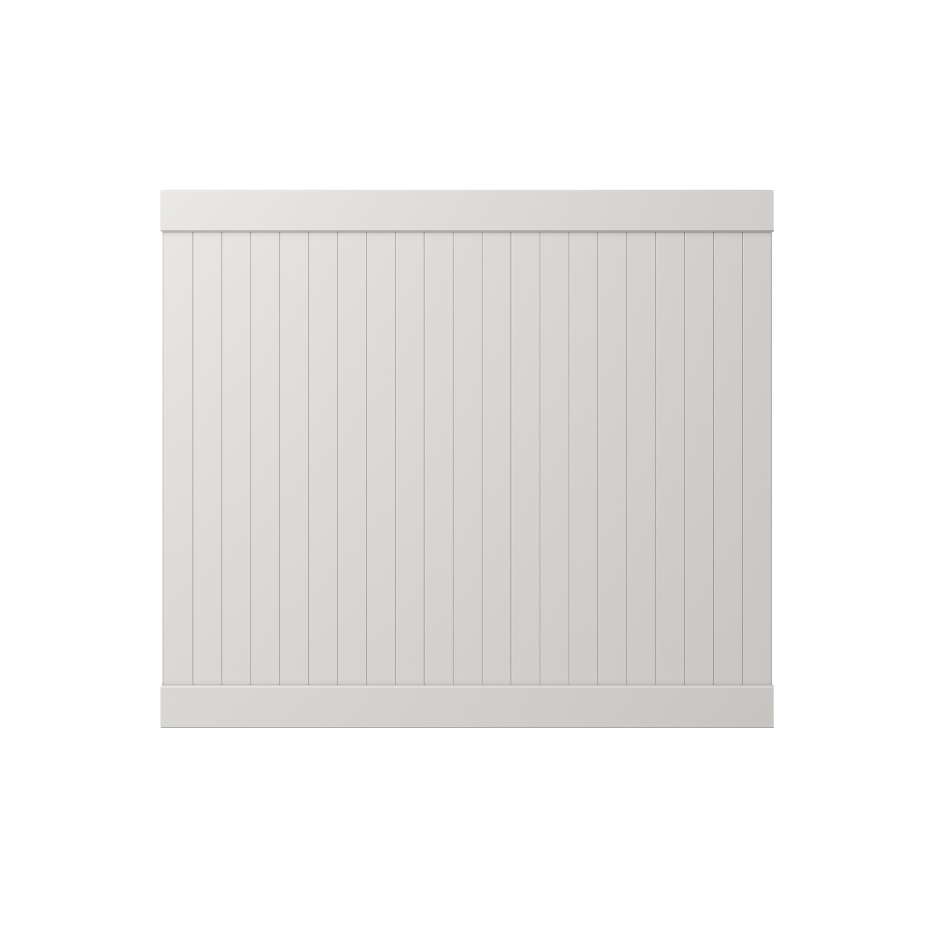 WamBam Fence Premium 6-ft H x 7-ft W Flat-Top Privacy Vinyl Flat-top Fence panel No Dig (Unassembled)