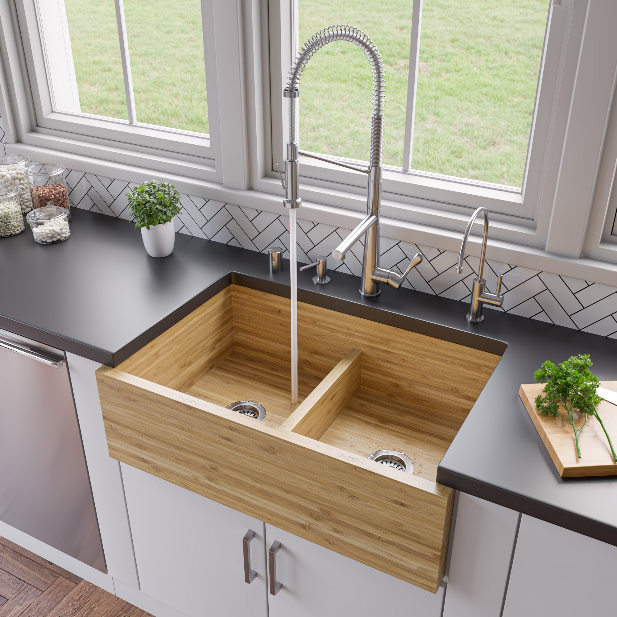 ALFI ABKF3787-BN Kitchen-Faucets - View #2