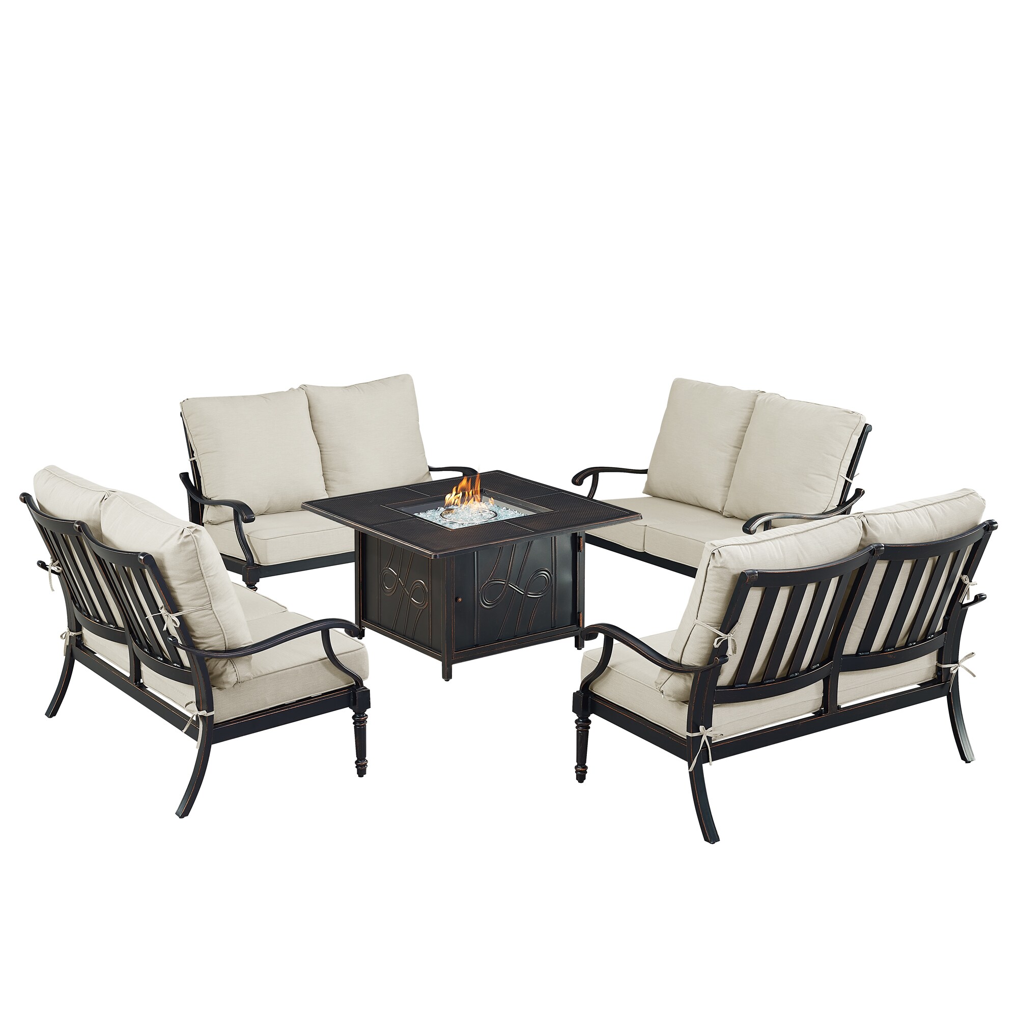 Oakland Living SHAO4LSREGISLGCUA Patio-Conversation-Sets - View #2