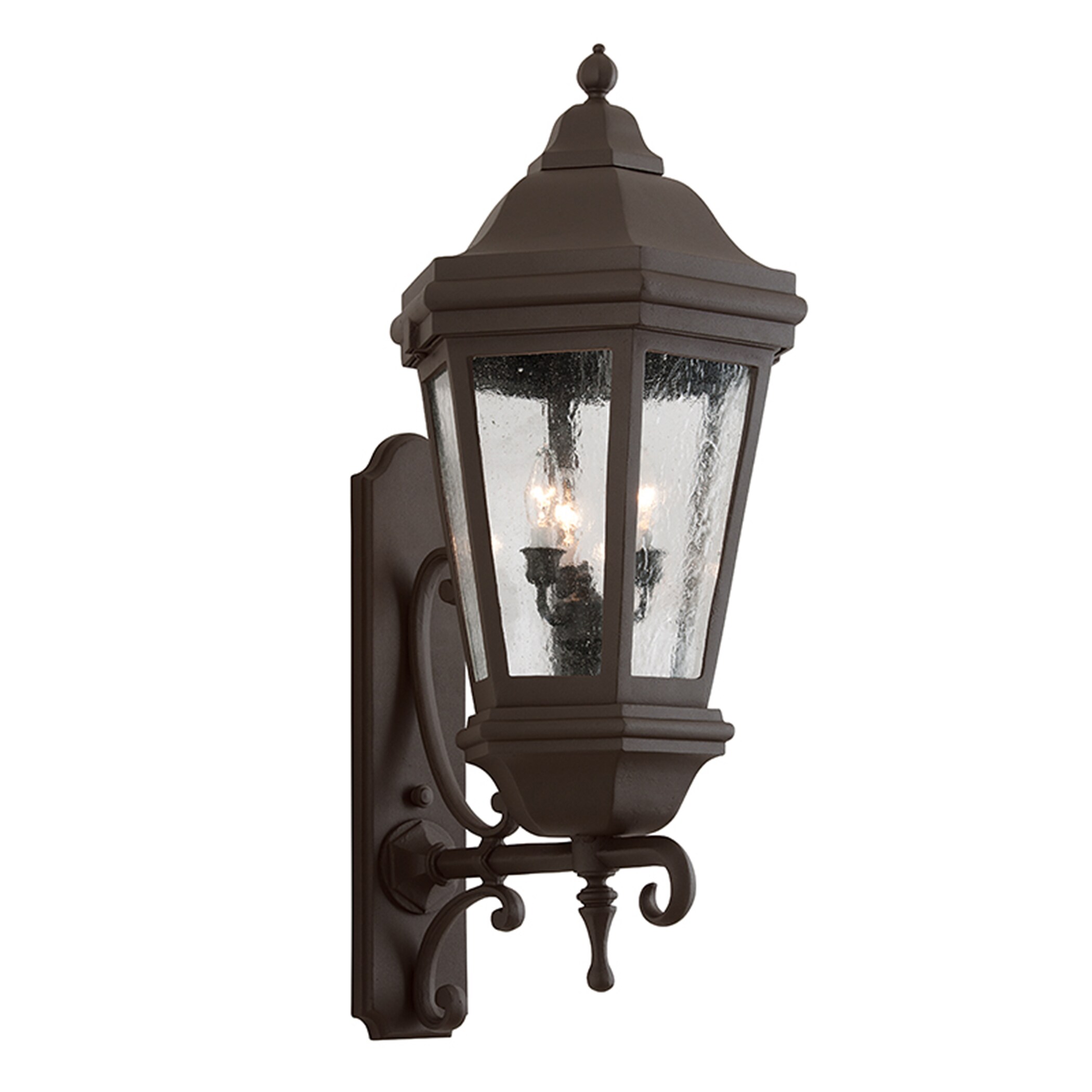 Troy Lighting Verona 3-Light 35-in H Bronze Outdoor Wall Light at Lowes.com