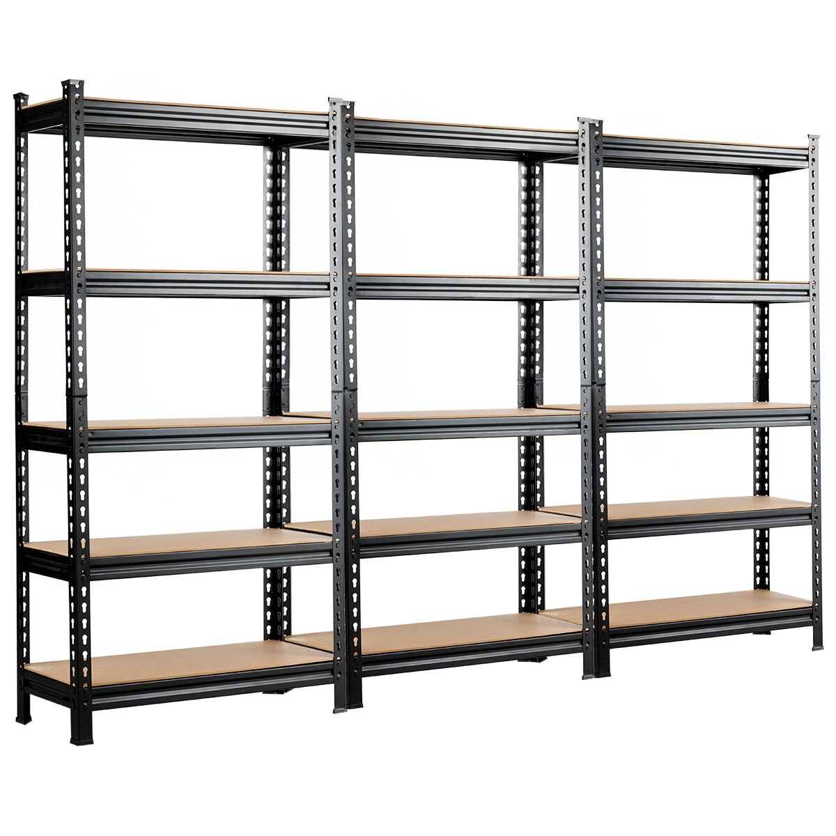 71 inch Heavy Duty Steel Adjustable 5 Level Storage Shelves - Costway