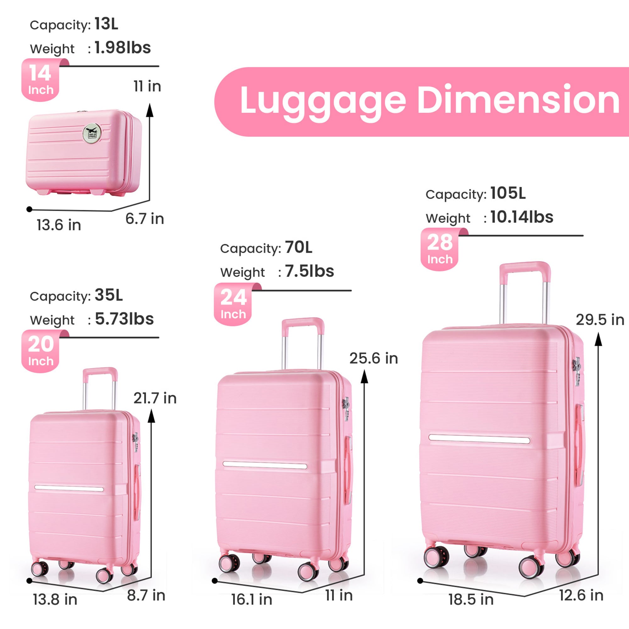 SINOFURN SYD9200004PK Luggage-And-Luggage-Sets - View #5