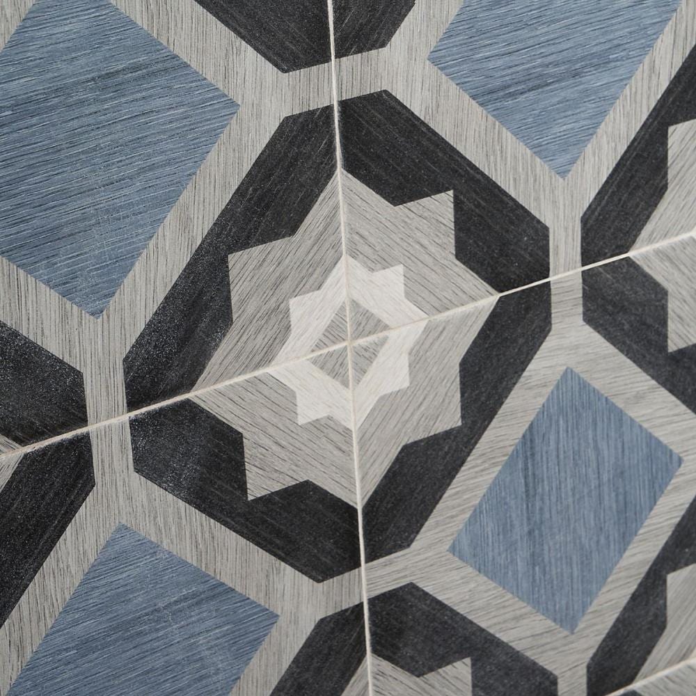 Ventura Starwood 8" x 8" Multicolor Matte Porcelain Tile