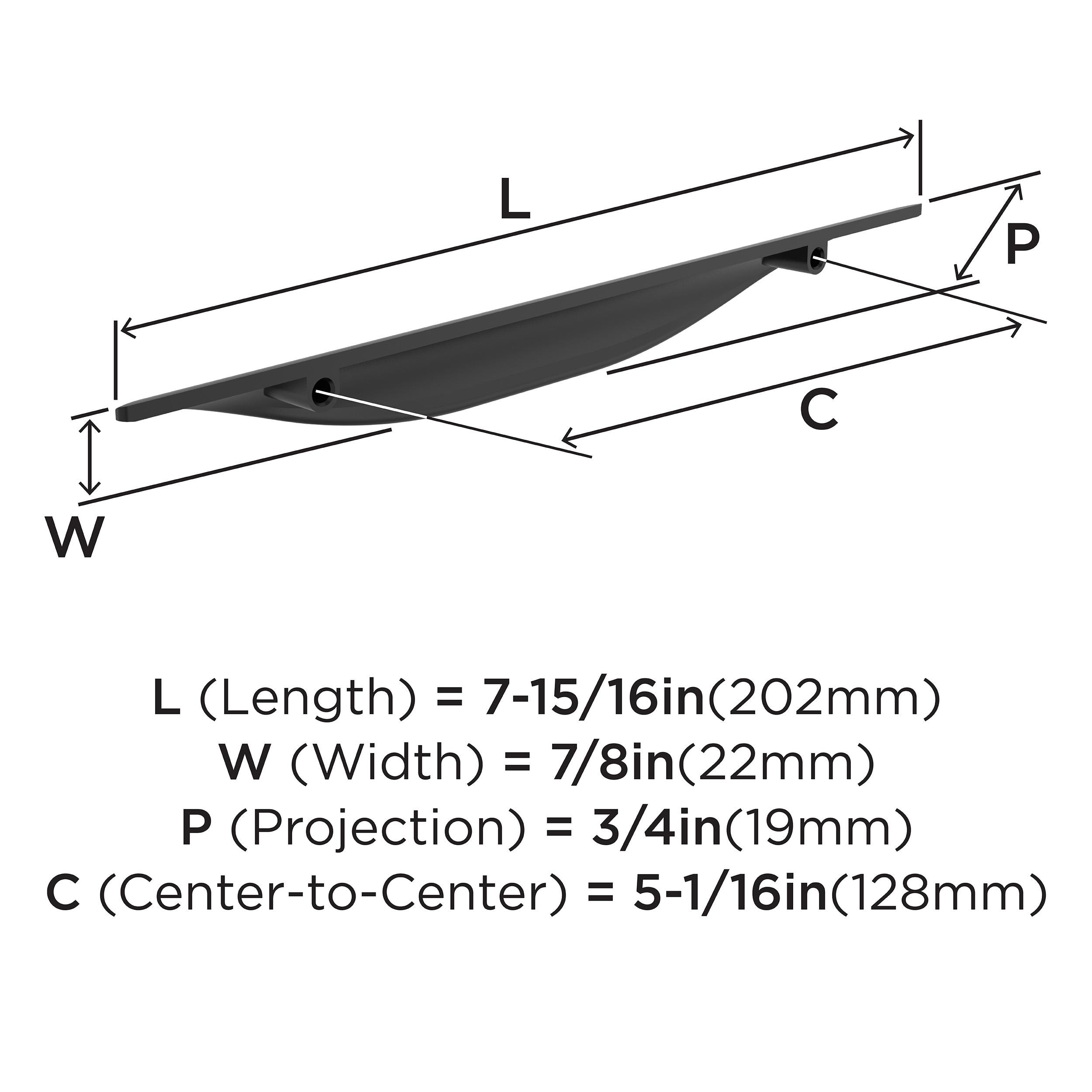 Amerock 10VMP37212MB Cabinet-Pulls - View #4