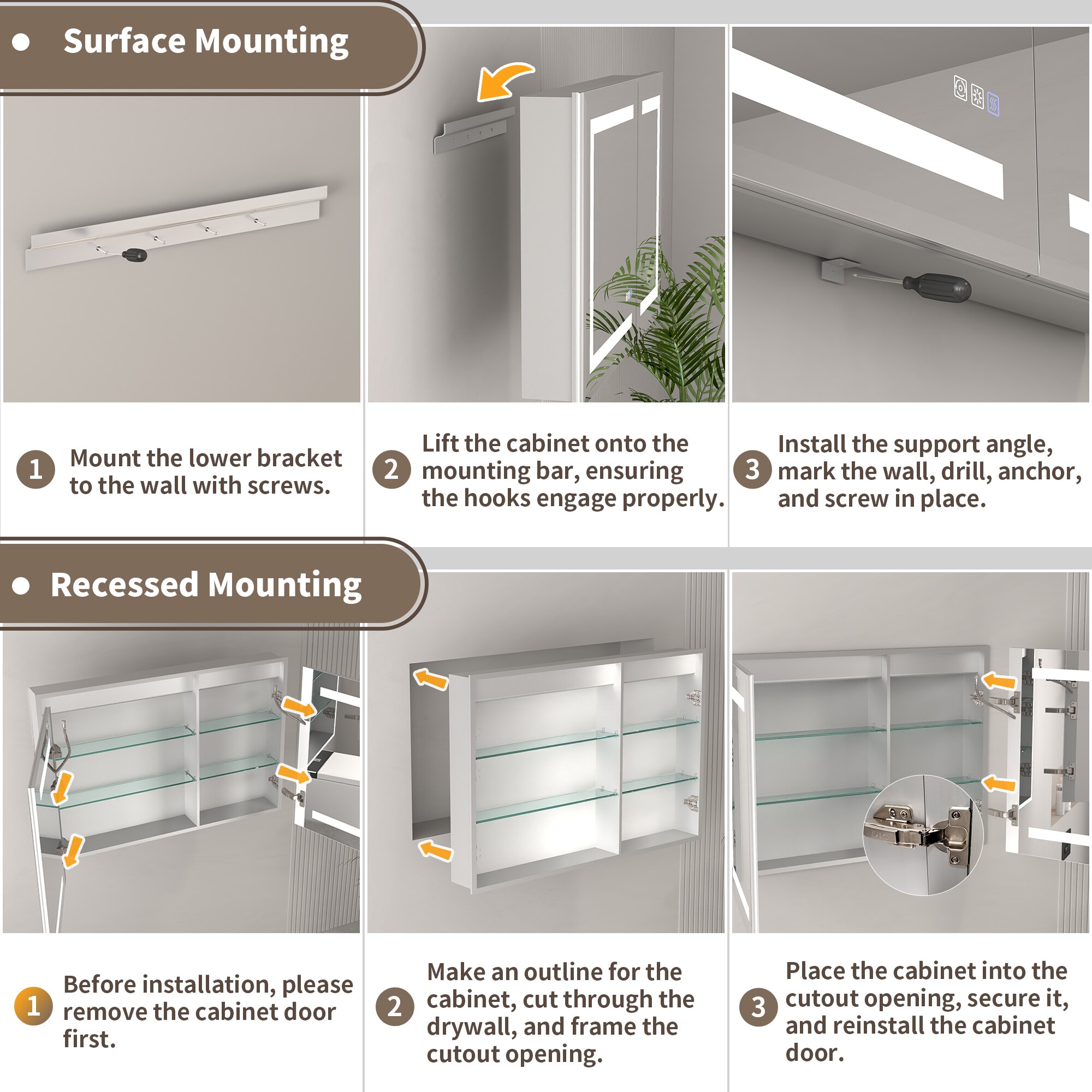 ExBrite EXMC4824V16TX Bathroom-Medicine-Cabinets - View #12