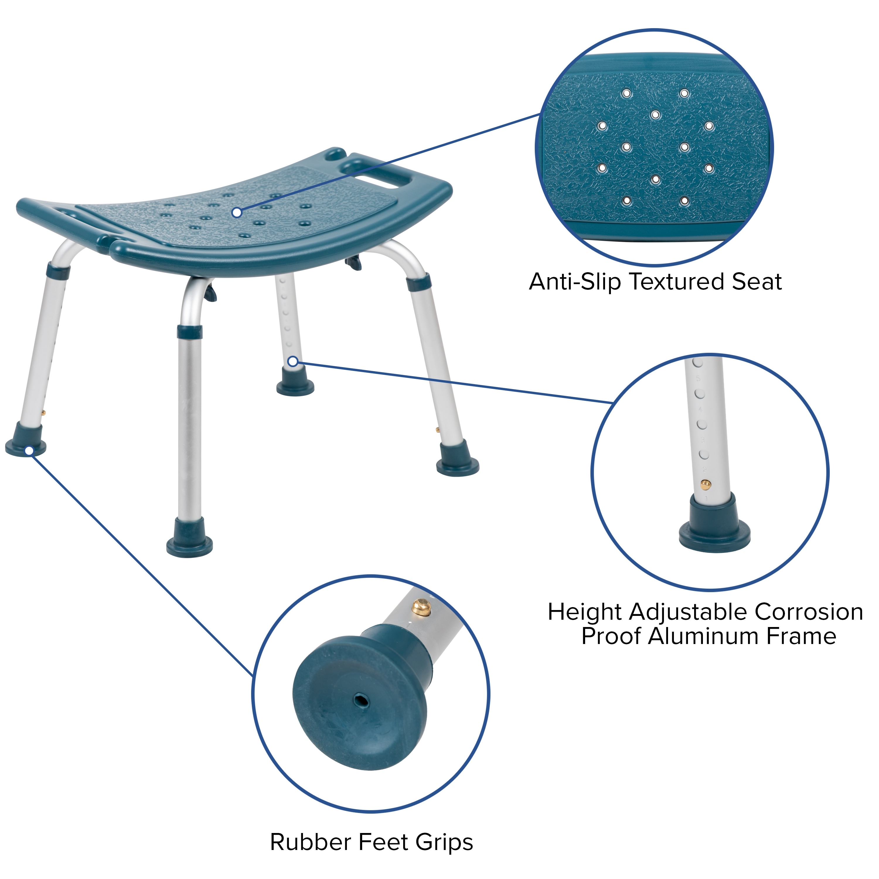 Flash Furniture 889142563808 Bath-Safety-Seats-Benches - View #6