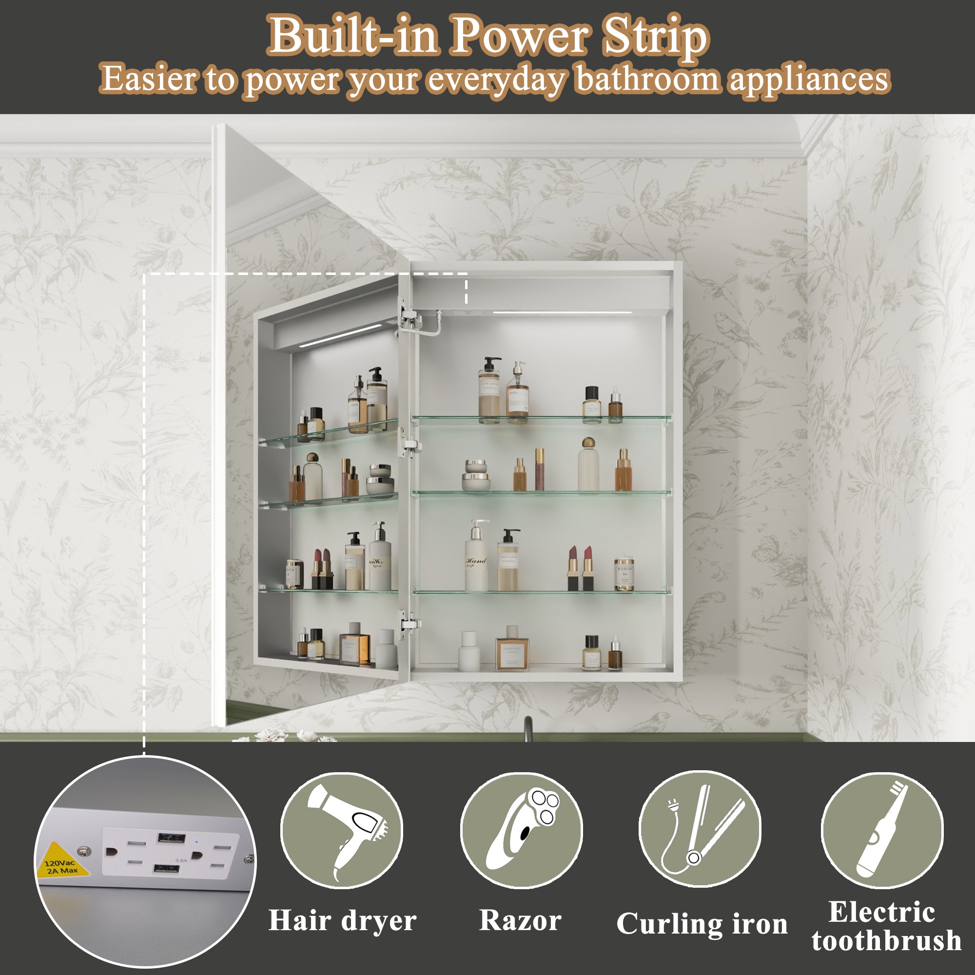 ExBrite 1230XD2430V3L Bathroom-Medicine-Cabinets - View #12