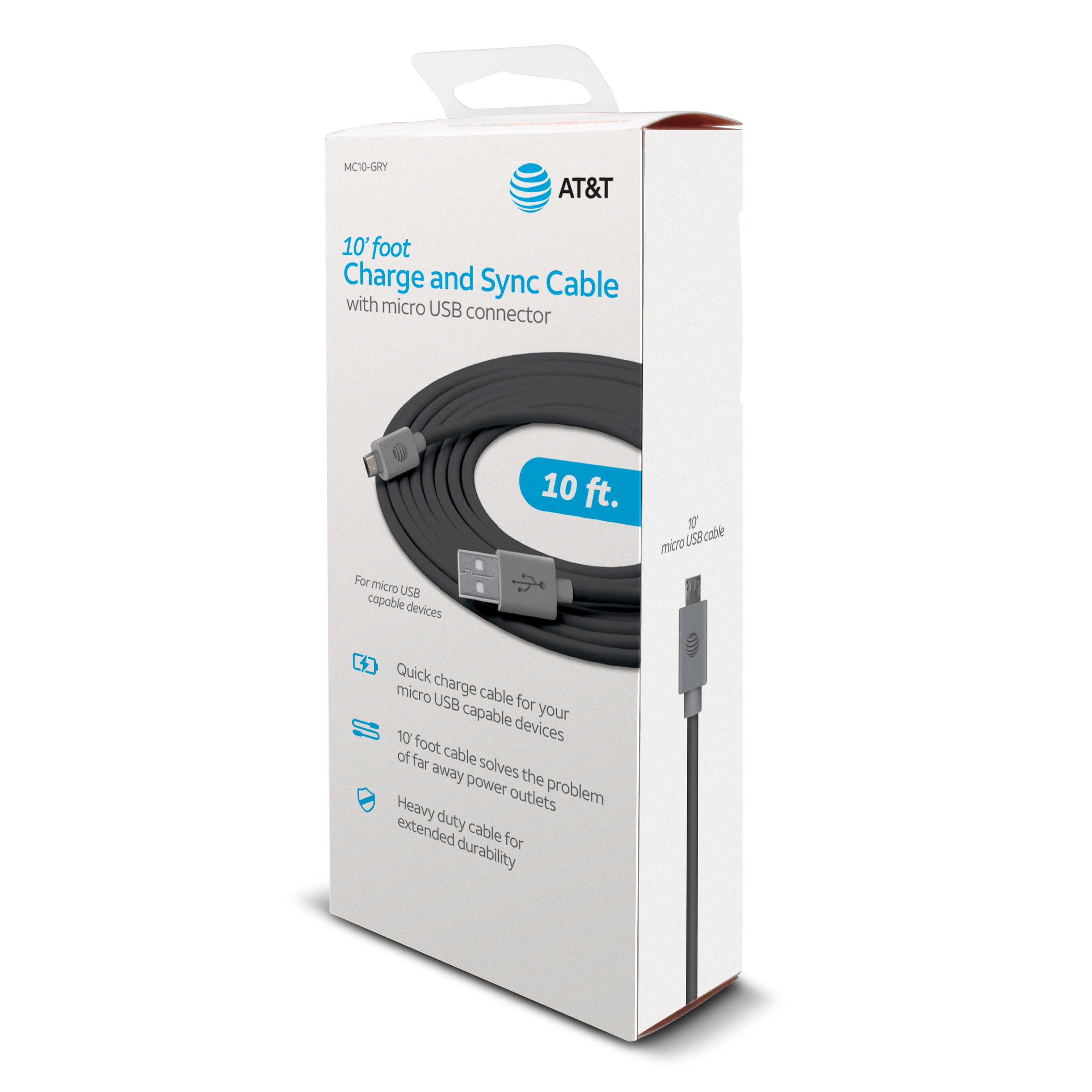 AT&T MC10-GRY Usb-Cable - View #2