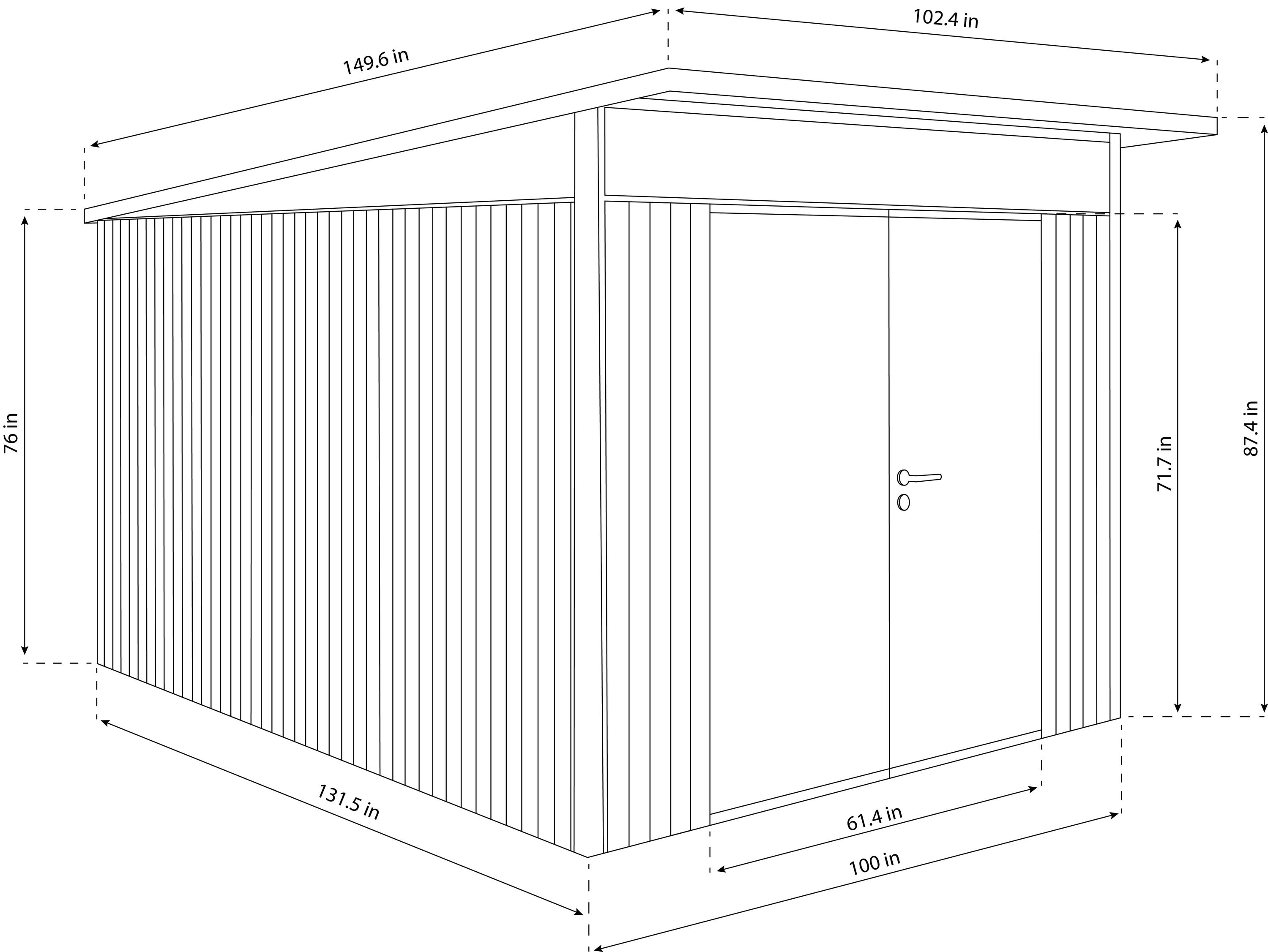 Biohort BIO1508 Metal-Storage-Buildings-Sheds - View #3