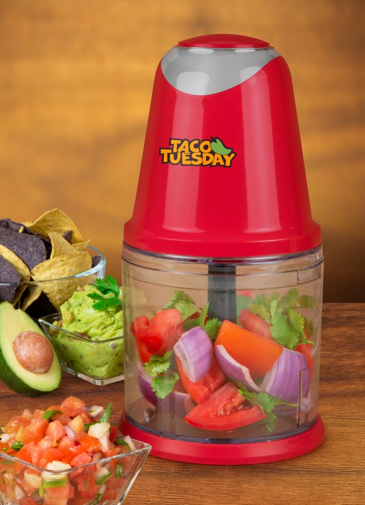 Taco Tuesday Electric Salsa and Guacamole Chopper Red
