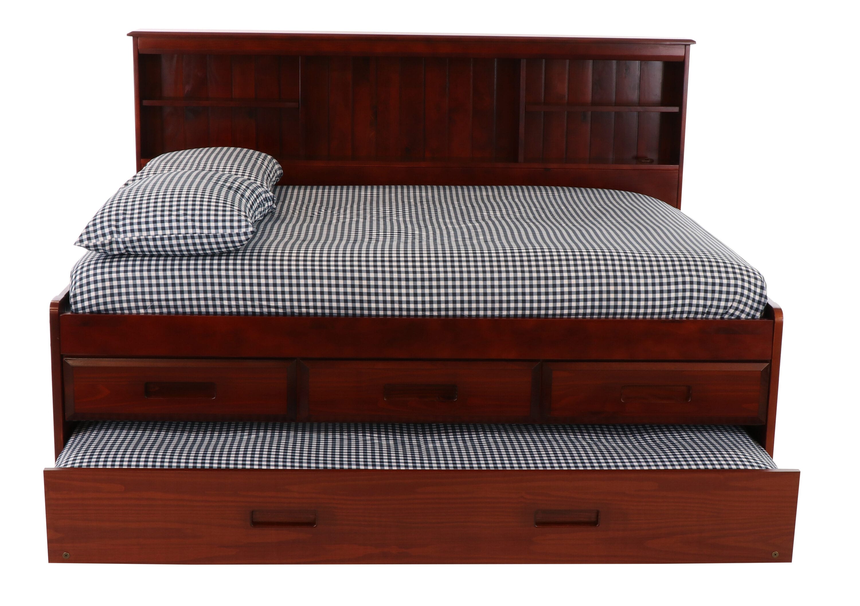 OSHOME Rich Merlot Full Wood Daybed with Storage 82823K3-22 at Lowes.com