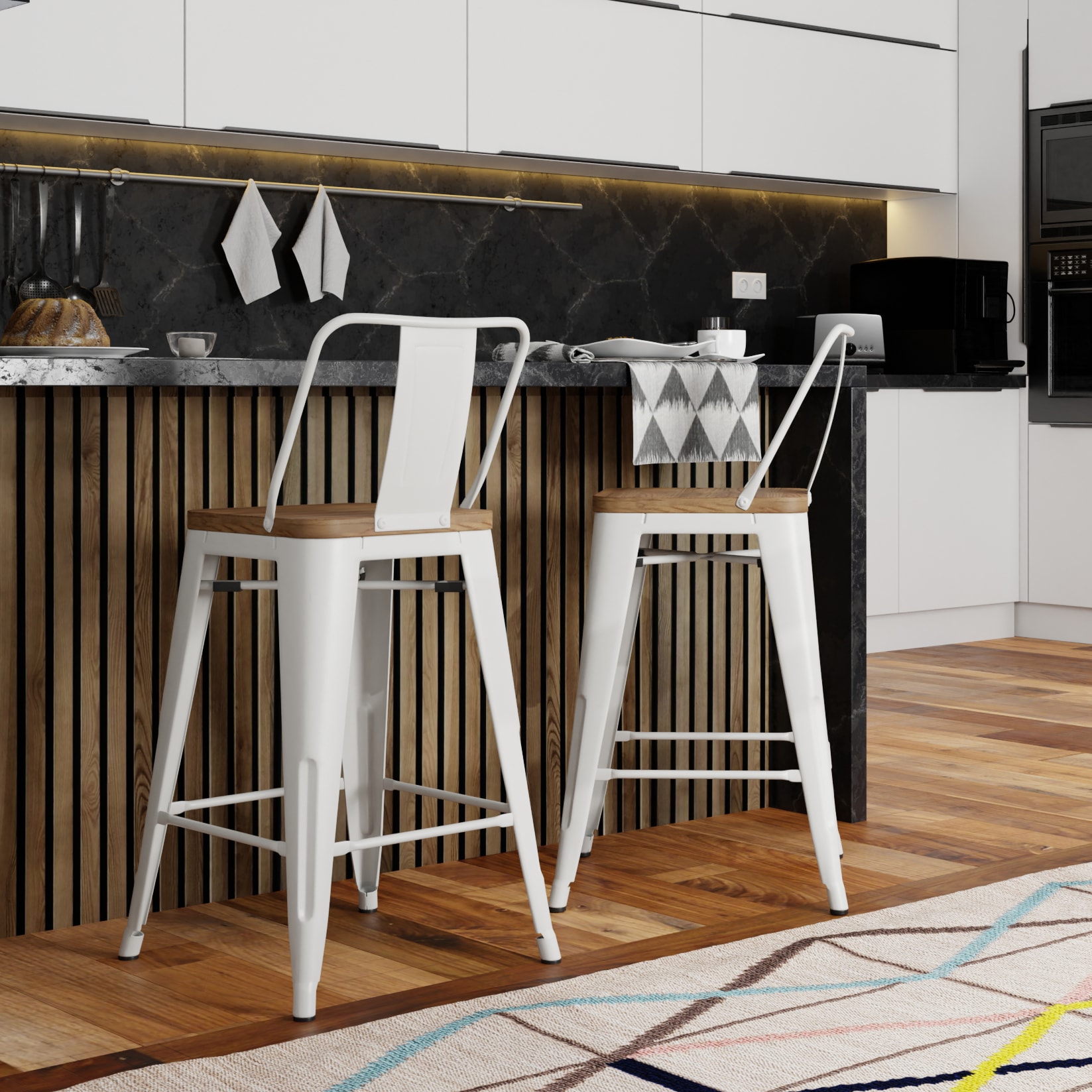 Simpli Home AXCRAY30MW-WH stools - View #8