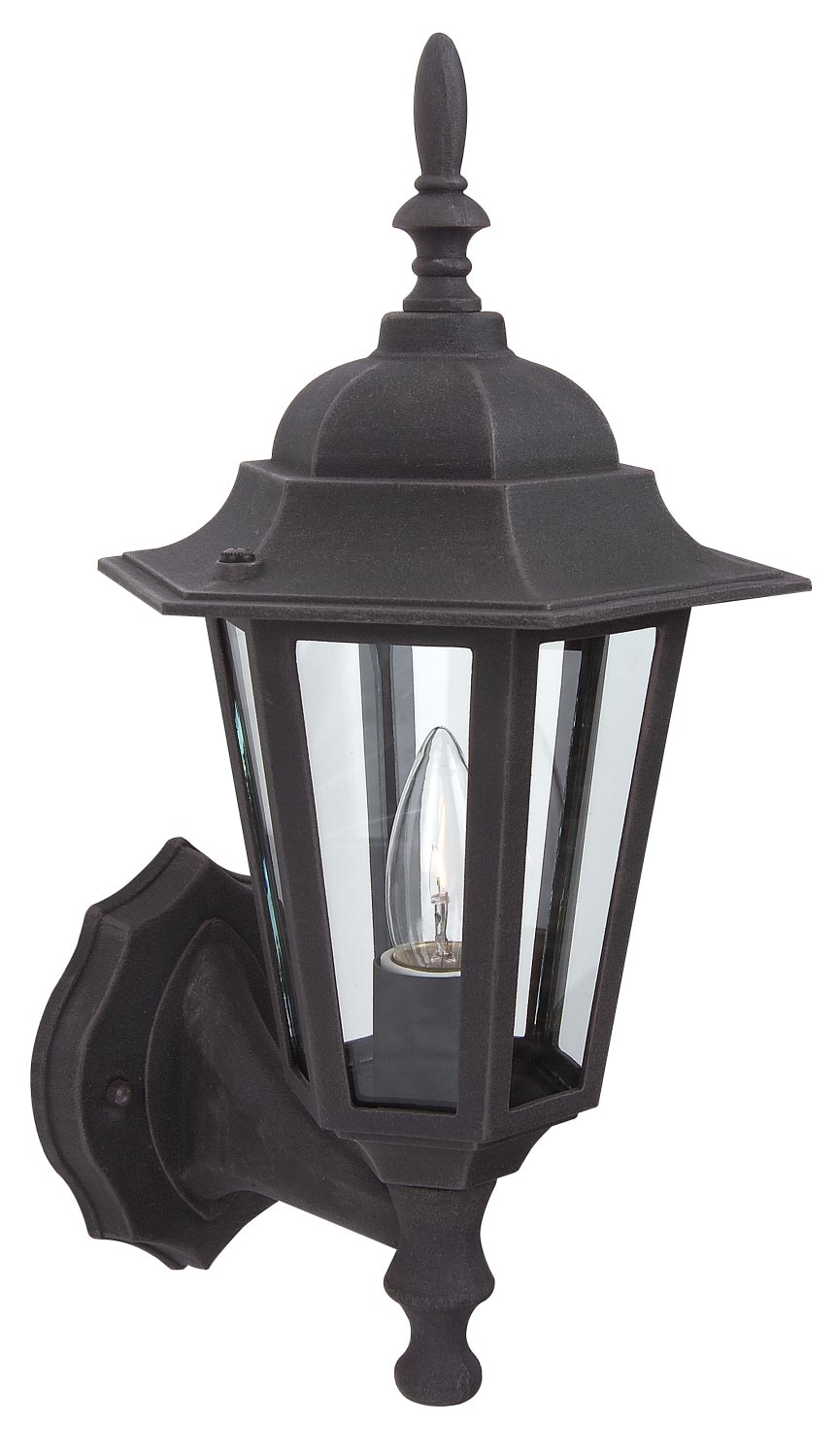 Craftmade Z150-RT Straight Glass 1 -Light 16-in H Bronze Hardwired Outdoor Wall Light