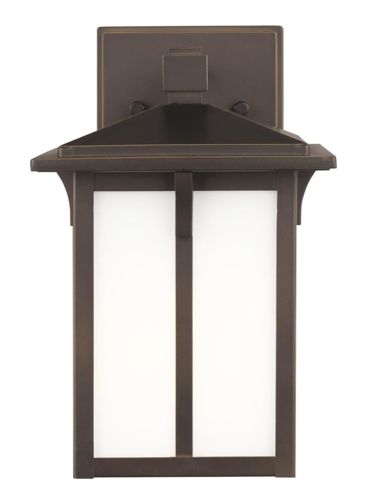 Generation Lighting 8552701EN3-71 Tomek 1 -Light 10.625-in H Antique Bronze Hardwired Outdoor Wall Light