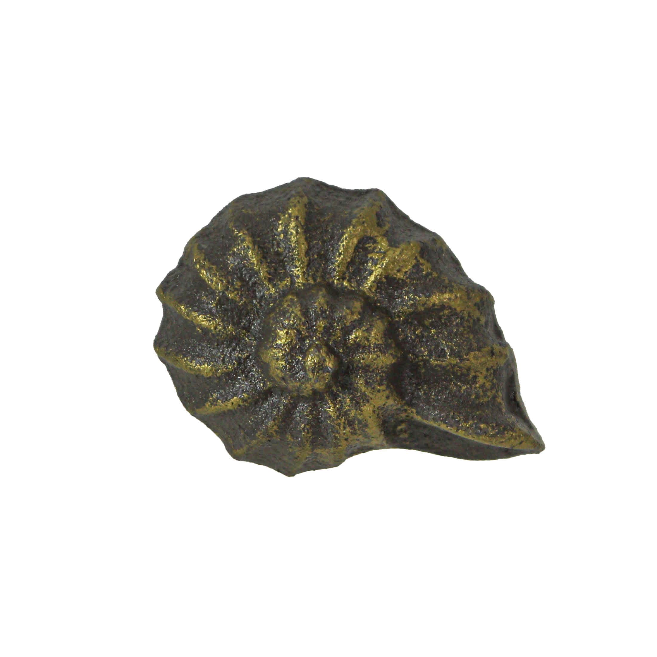 Zeckos ZKO-99350 Bronze Cast Iron Nautilus Shell Drawer Pull Decorative Cabinet Knobs Set of 6