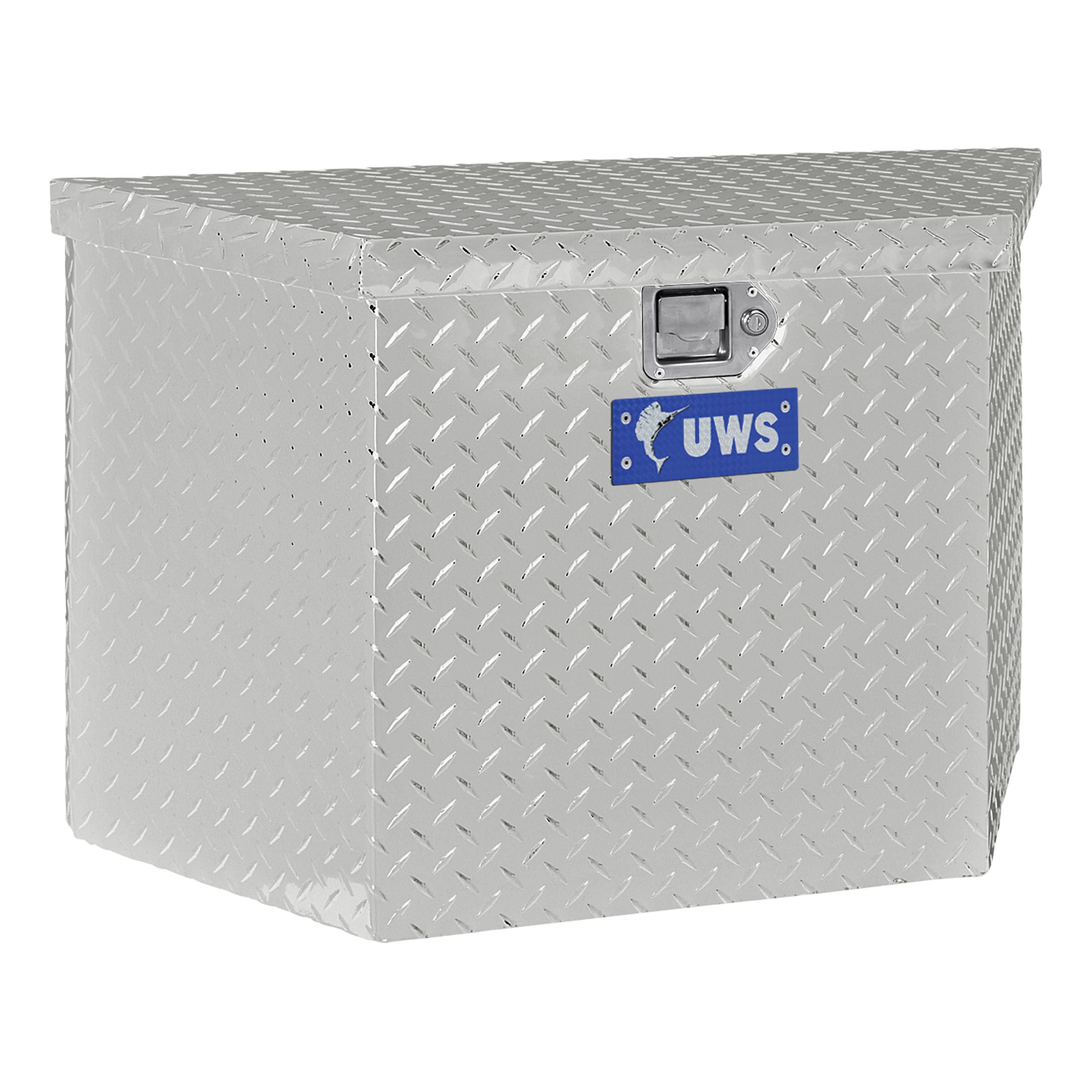 UWS EC20391 34.500-in x 17.000-in x 22.125-in Bright Aluminum Aluminum Chest Truck Tool Box