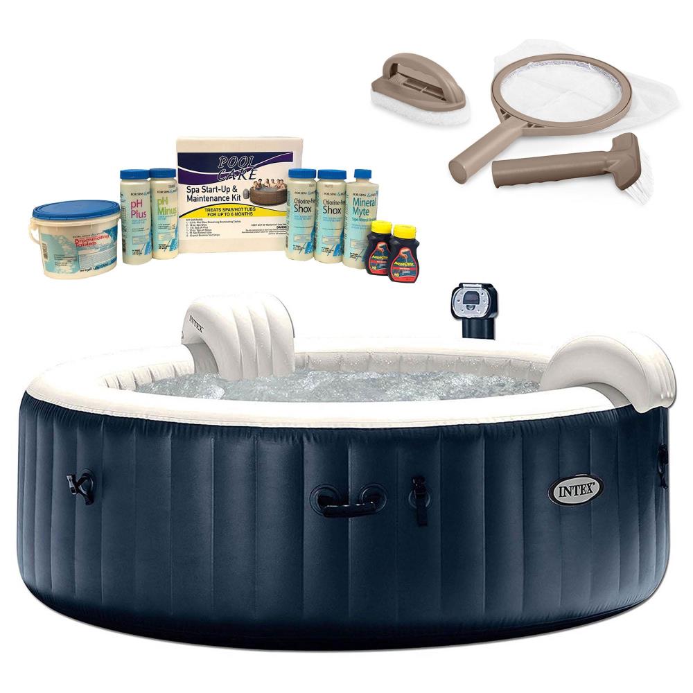 Intex 6Person 140Jet Round Inflatable Hot Tub in the Hot Tubs & Spas department at