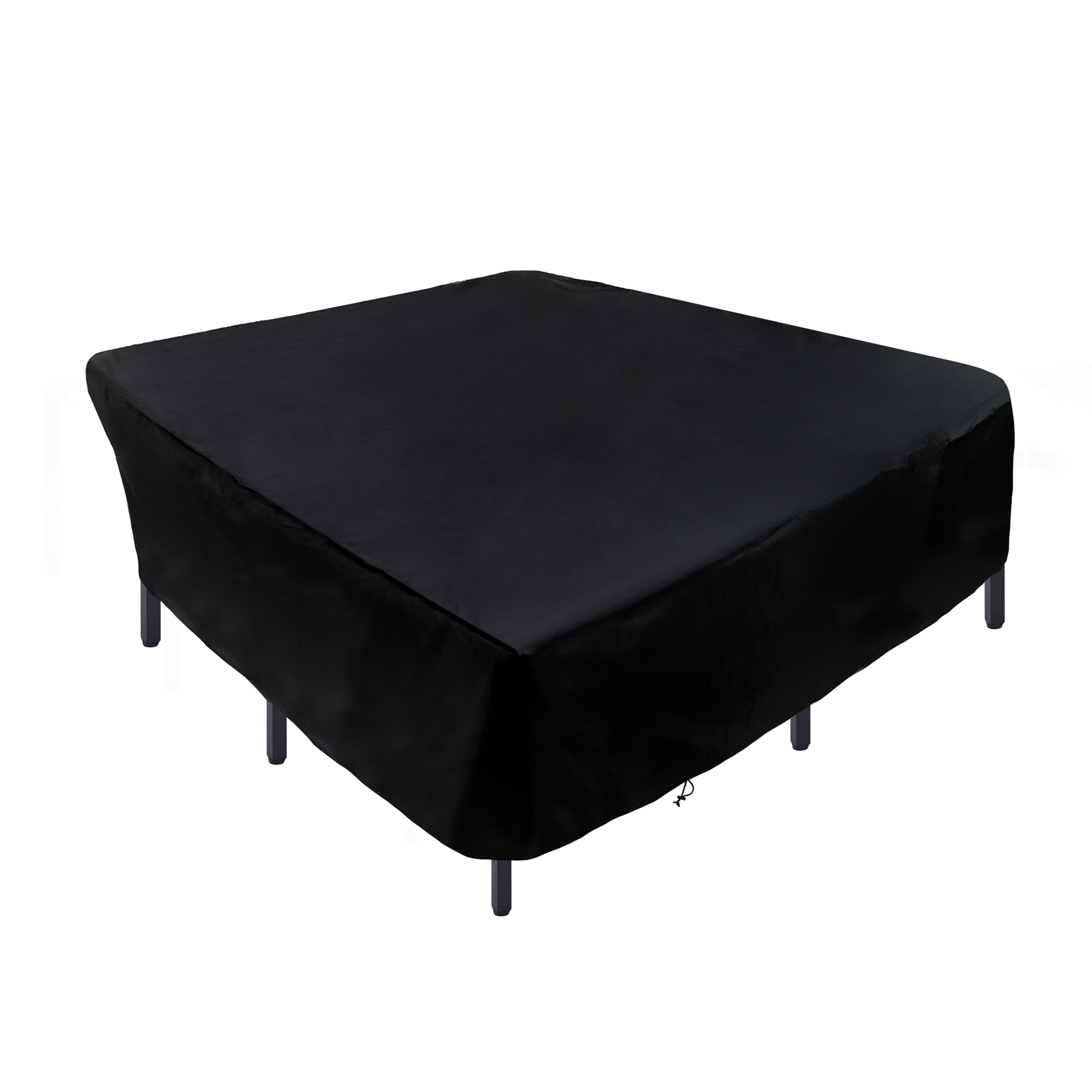 National Outdoor Living TO92-FC101-1 Black Polyester Patio Furniture Cover For Dining set