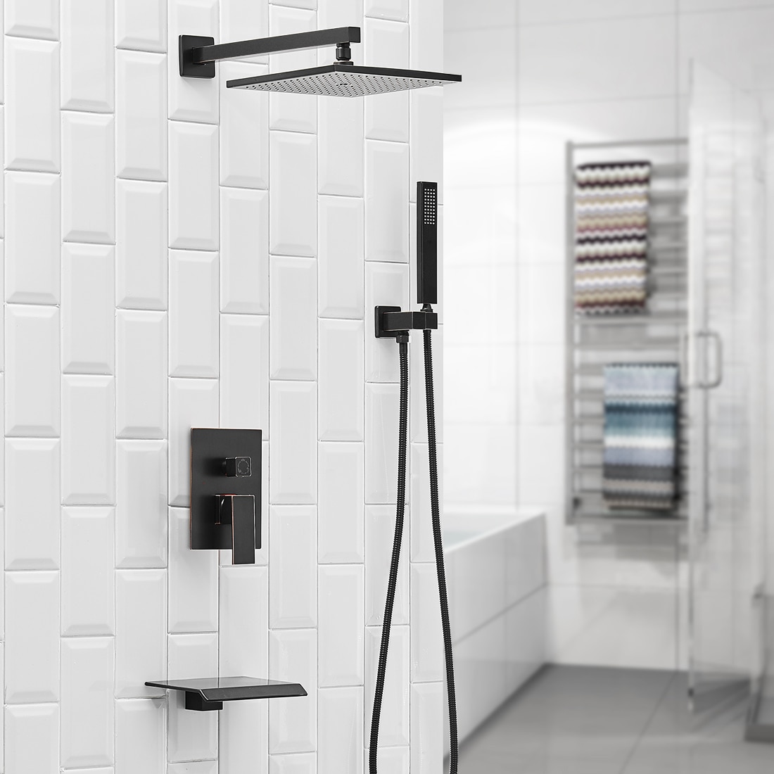 BWE A-95012-ORB-S Showerhead-Bar-Panels - View #2