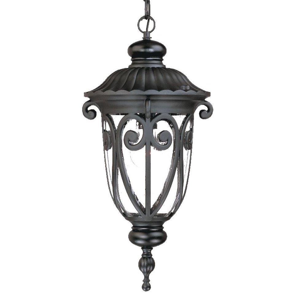 Acclaim Lighting Richmond 3 Light Burled Walnut Traditional Beveled Glass Lantern Medium Outdoor