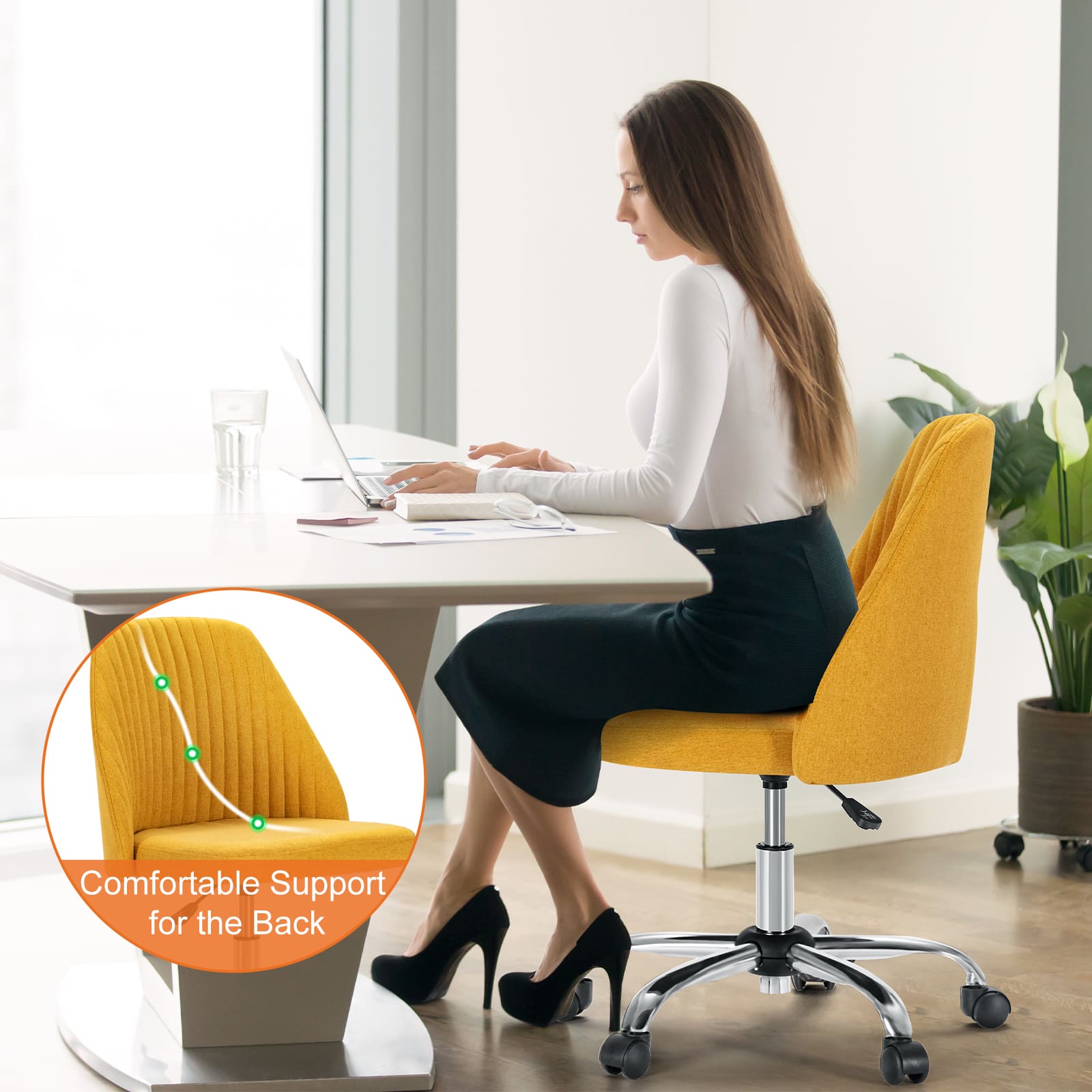 Sweetcrispy L-C-2779-YE Office-Chairs - View #4