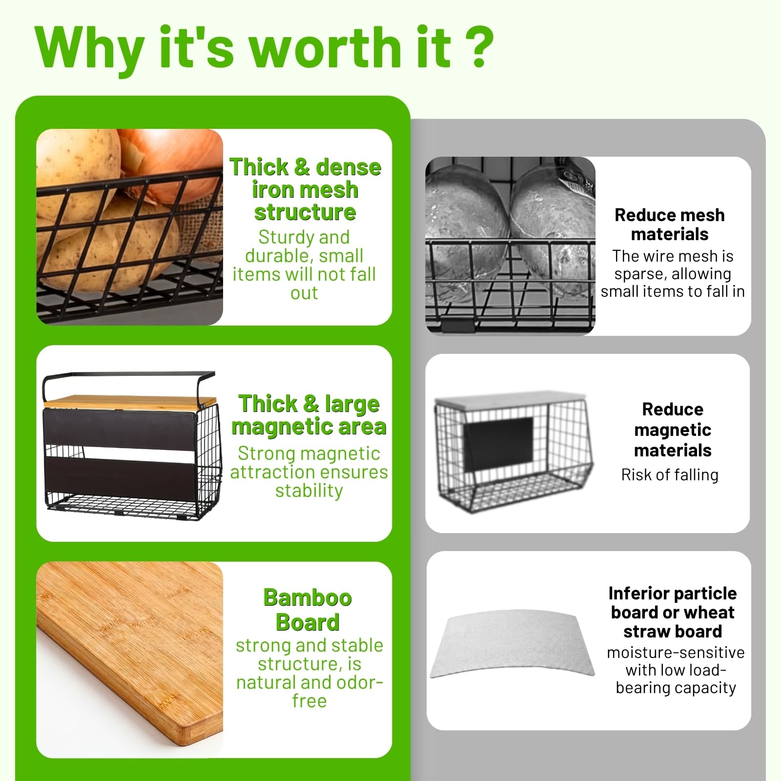 Aoibox LABK918A Pull-Out-Cabinet-Baskets - View #4