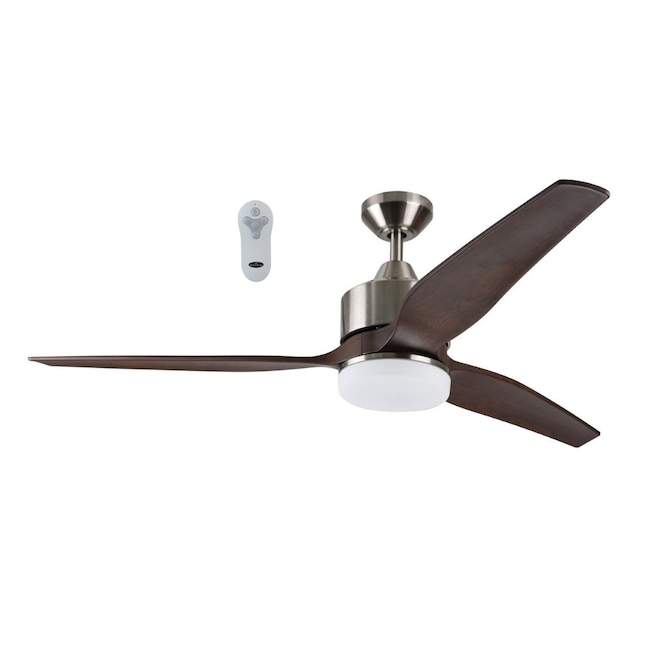 Harbor Breeze Fairwind 60 In Brushed, 3 Blade Wood Ceiling Fan Without Light