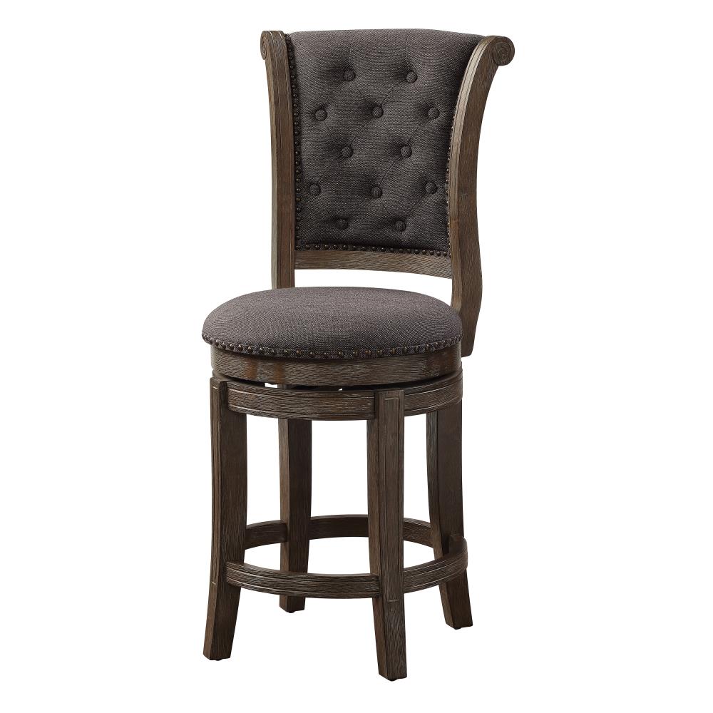 ACME FURNITURE 96456 Glison Contemporary/Modern Upholstered Swivel Dining Side Chair (Wood Frame)