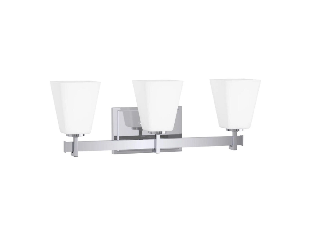 Signature Hardware 442489 Hoxton 22.375-in 3-Light Polished Chrome Modern/Contemporary Vanity Light
