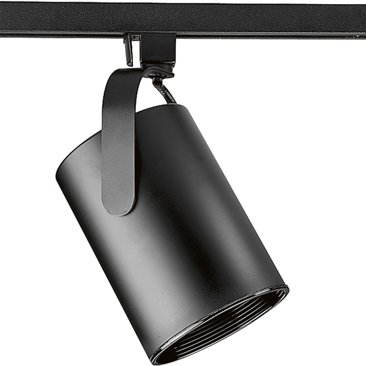 Progress Lighting P9206-31 Track Head 1-Light Black dimmable Medium Base (E-26) Flat Back Head(s) for Linear Track Lights