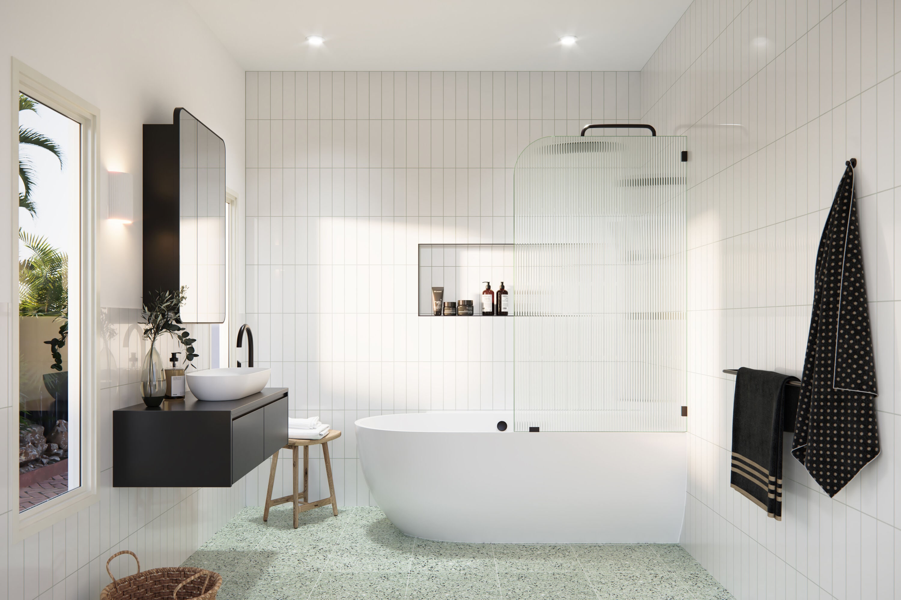 Glass Warehouse B-FL-RAD-34-R-ORB Shower-Doors - View #2