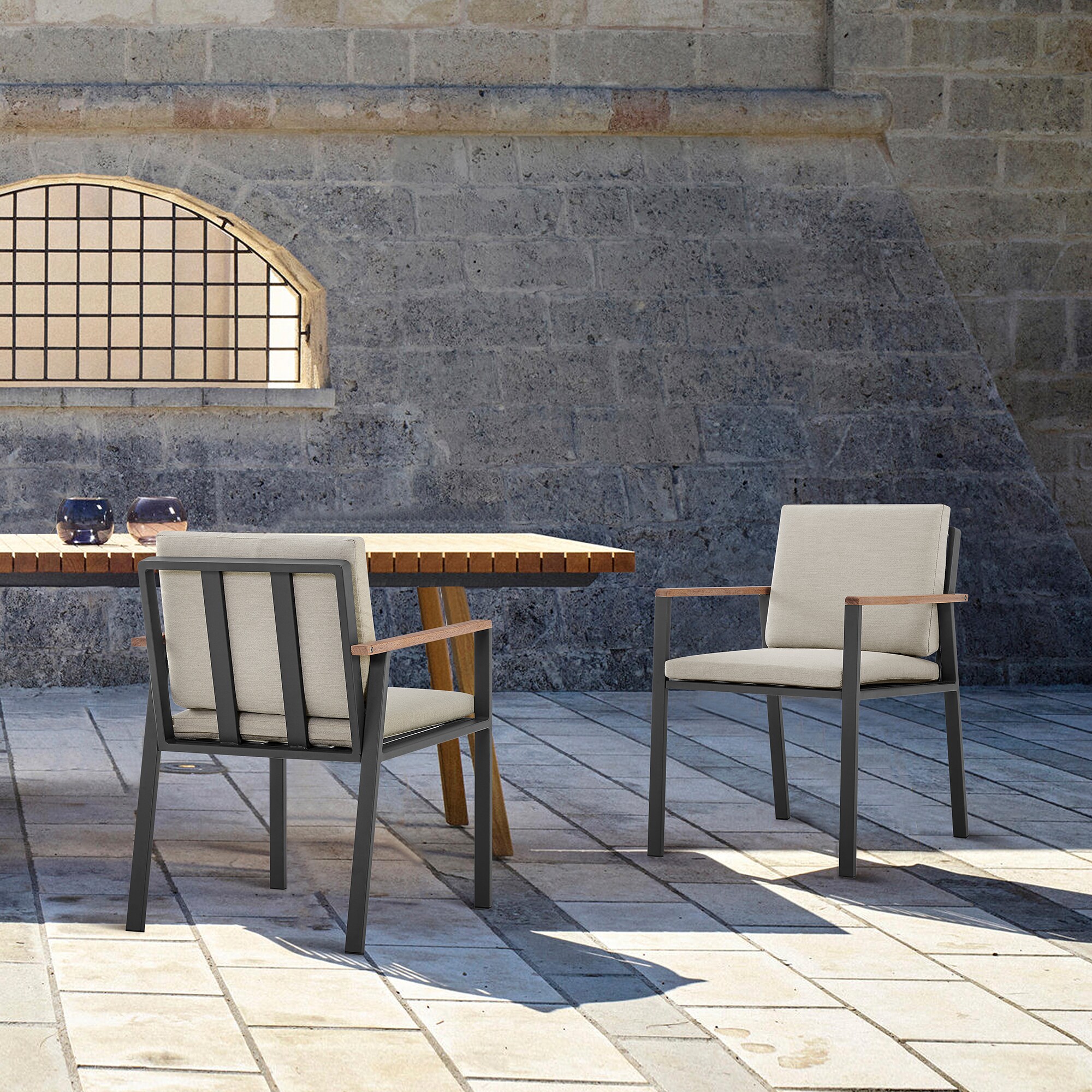 Armen Living LCNOCHBE Patio-Chairs - View #4