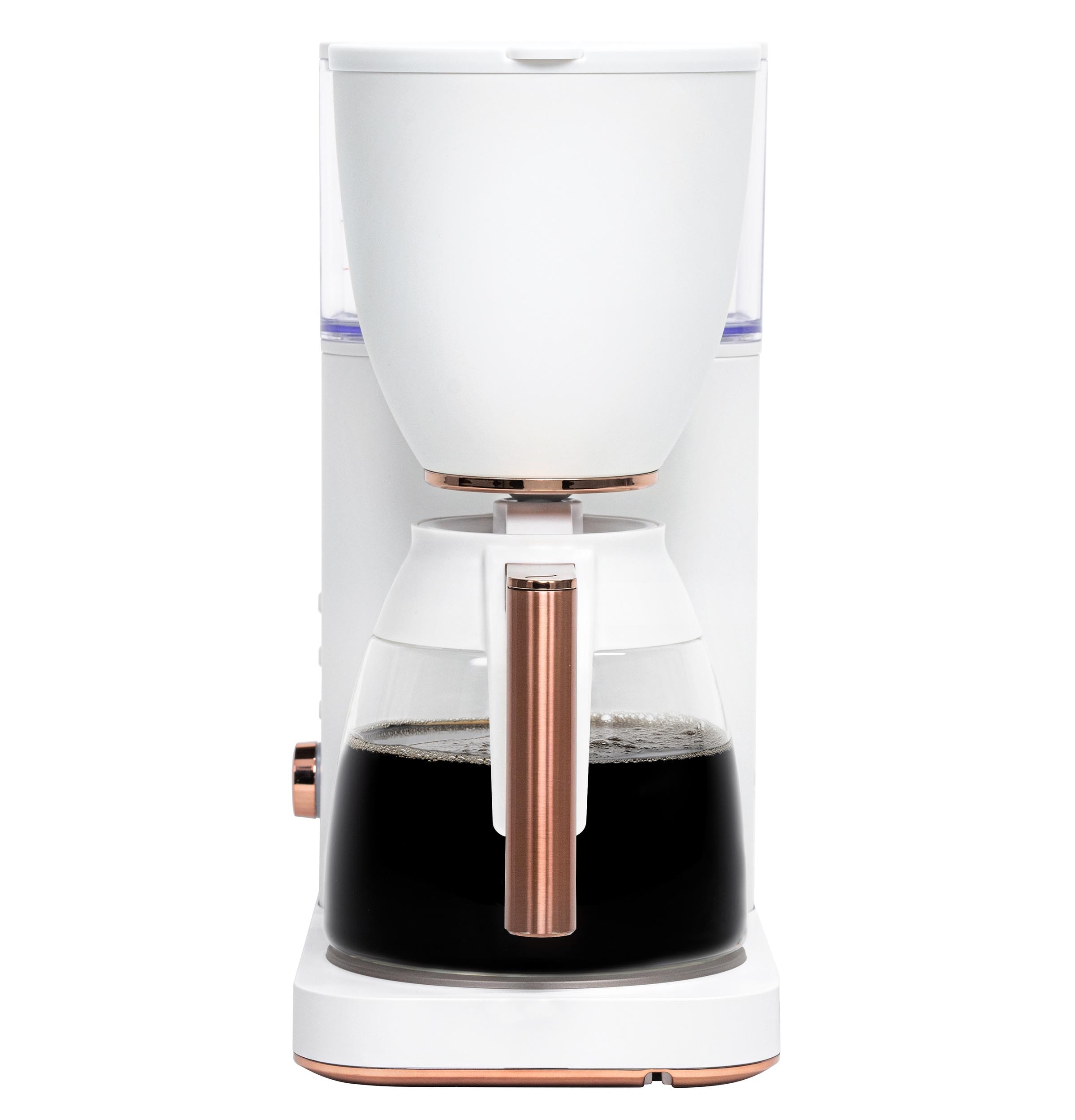 GE Cafe Matte White 10-Cup Drip Coffee Maker with Thermal Carafe +
