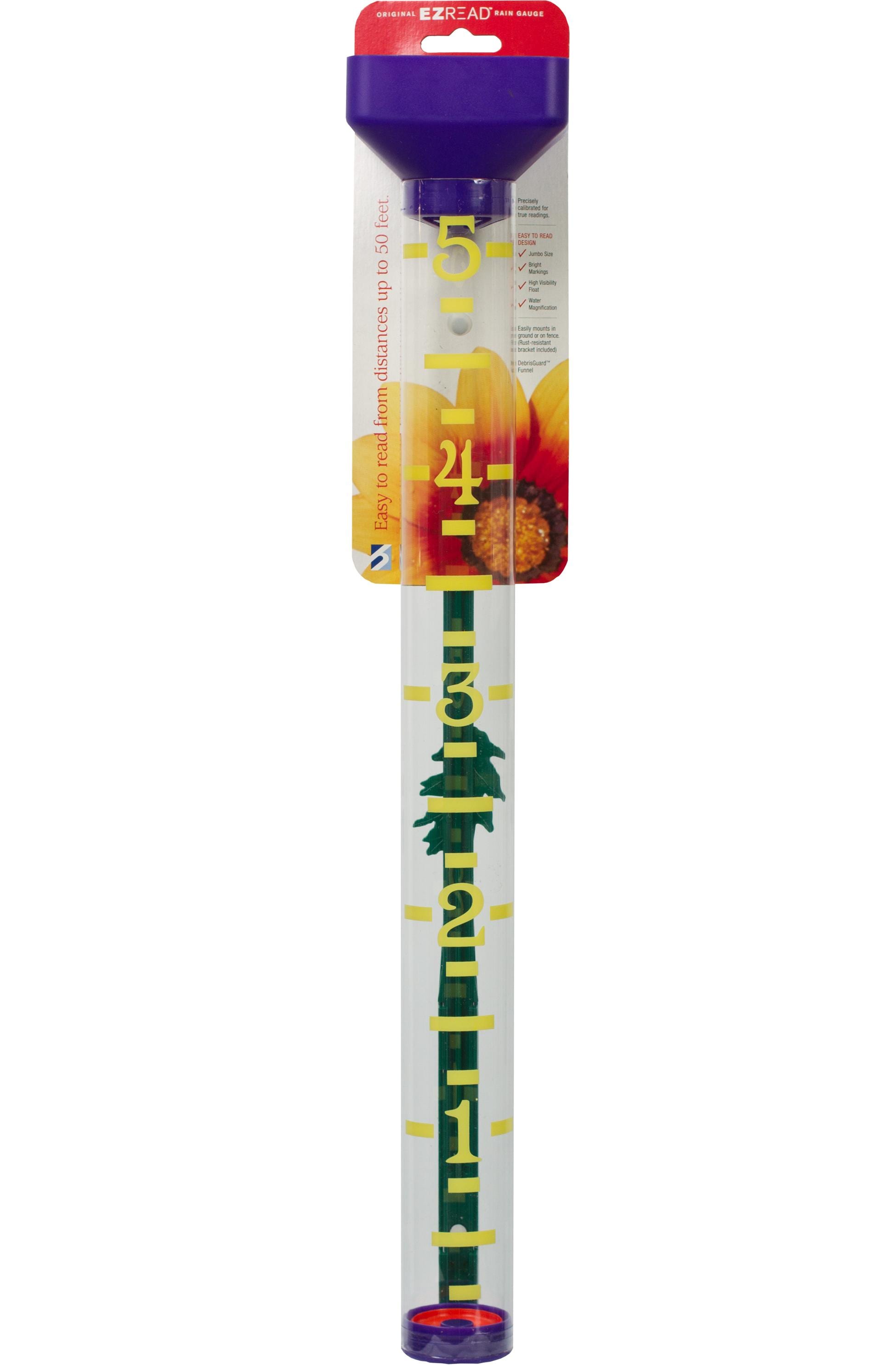 EZRead Plastic Analog Traditional 5-in Rain Gauge #820-1015VIO