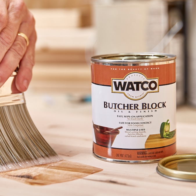 Watco Clear Food Grade Butcher Block, Sealing Butcher Block Countertops With Watco
