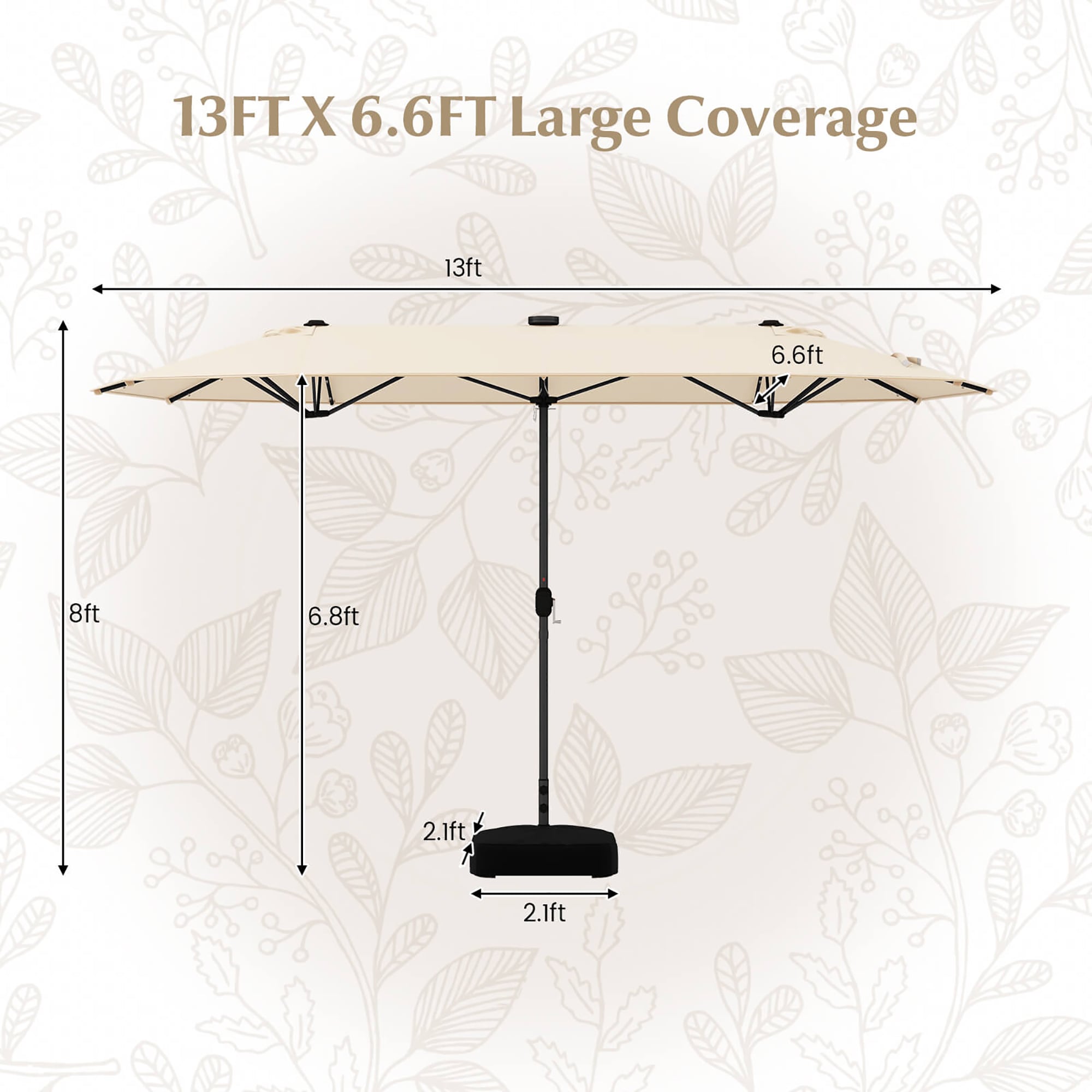 Costway HCST01423 Umbrellas-2 - View #2