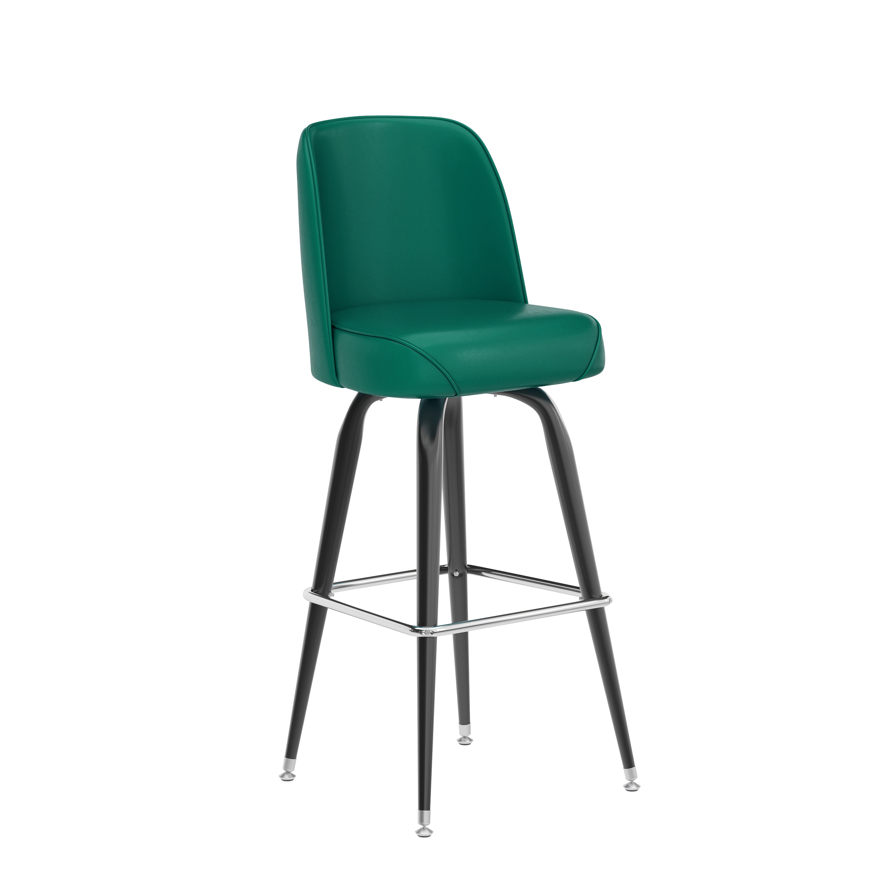 Flash Furniture 196861140747 James Commercial Grade Metal Barstool with Green Swivel Bucket Seat